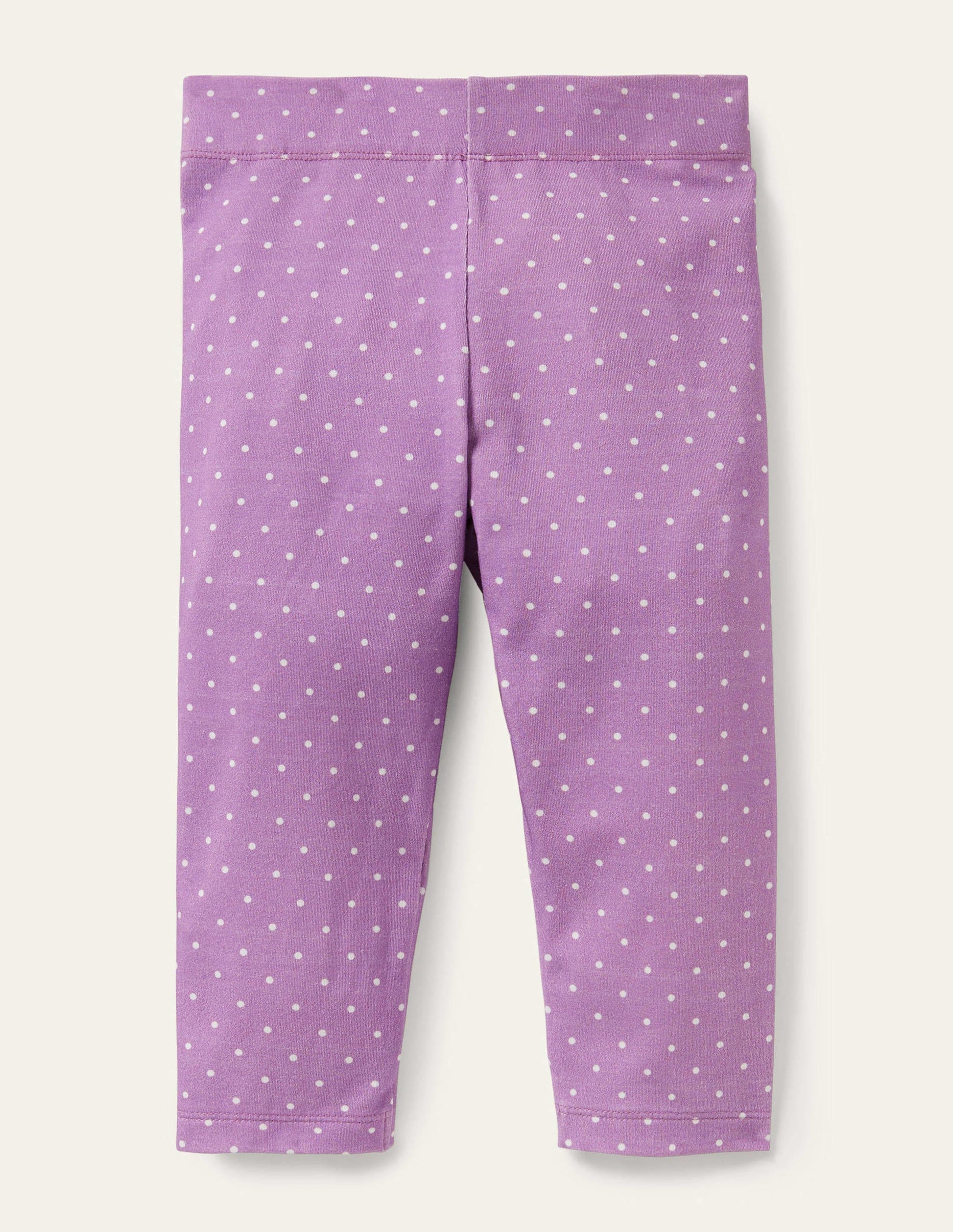 Fun Cropped Leggings-Cool Violet Ivory Pin Spot-1