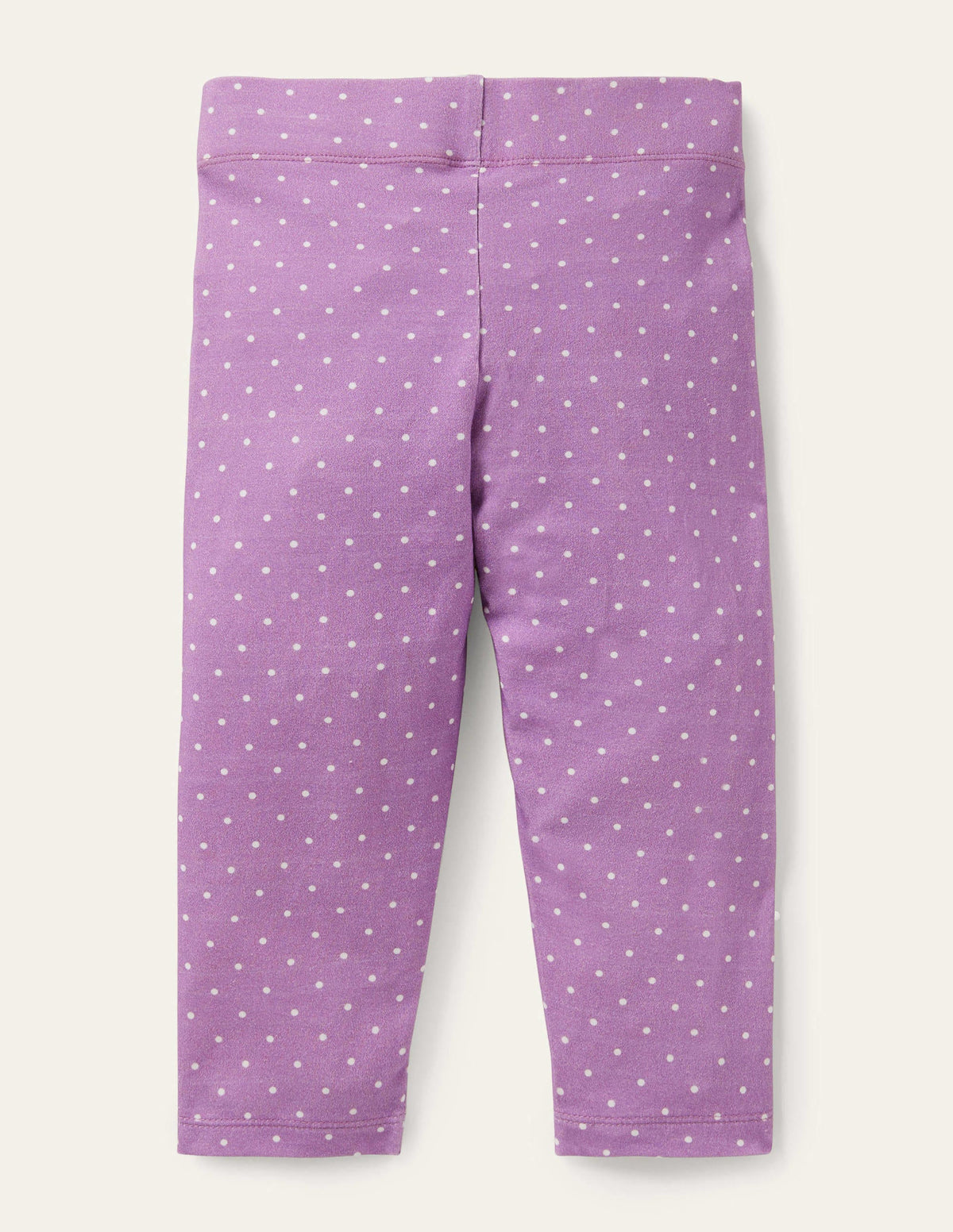 Fun Cropped Leggings-Cool Violet Ivory Pin Spot-2