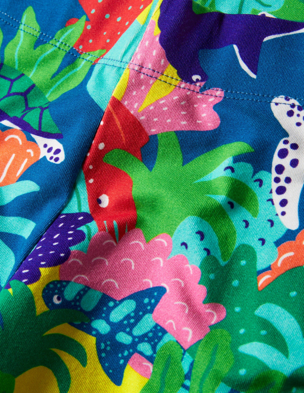 Fun Cropped Leggings-Multi Rainbow Reef - Image 3