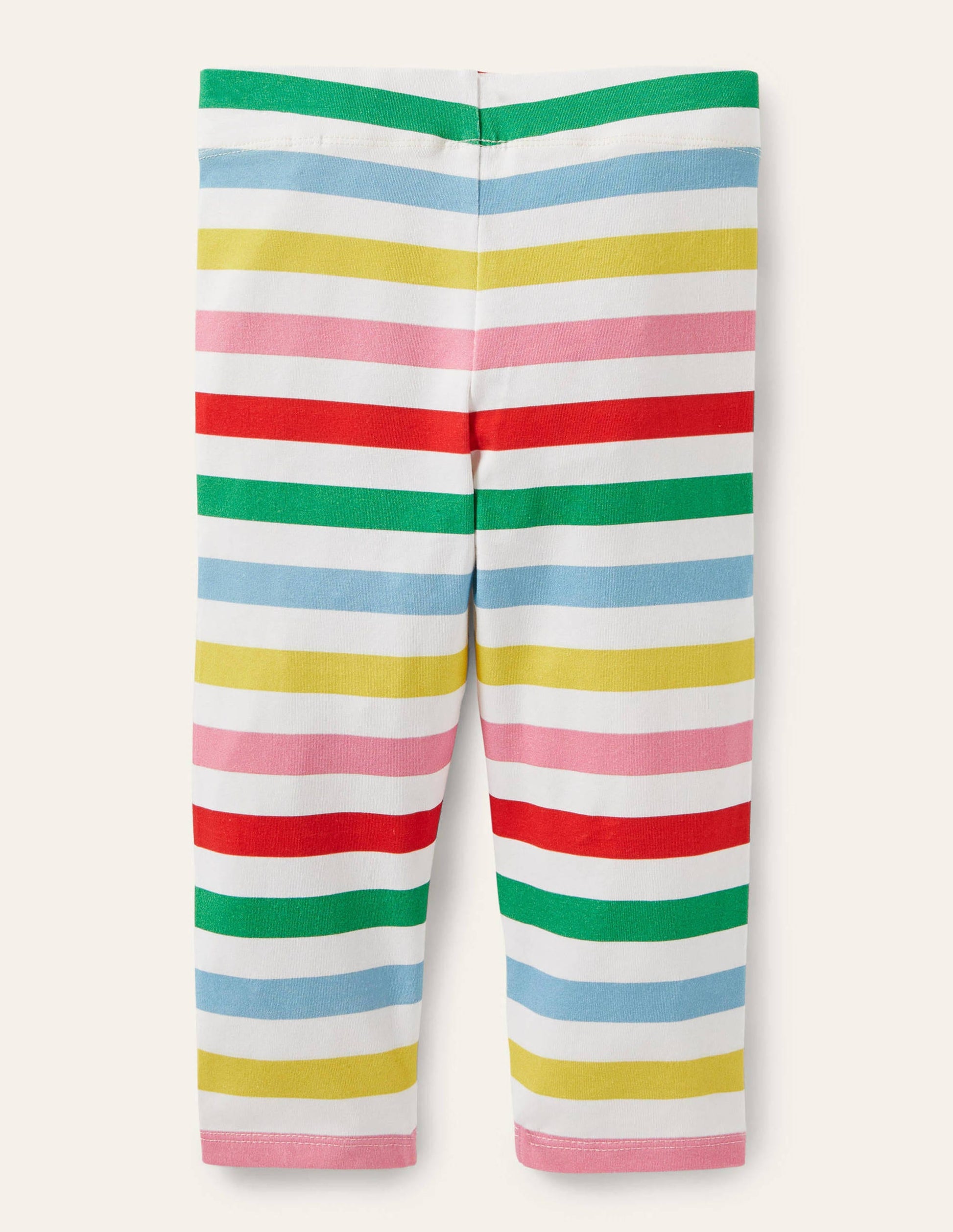 Fun Cropped Leggings-Multi Stripe-2
