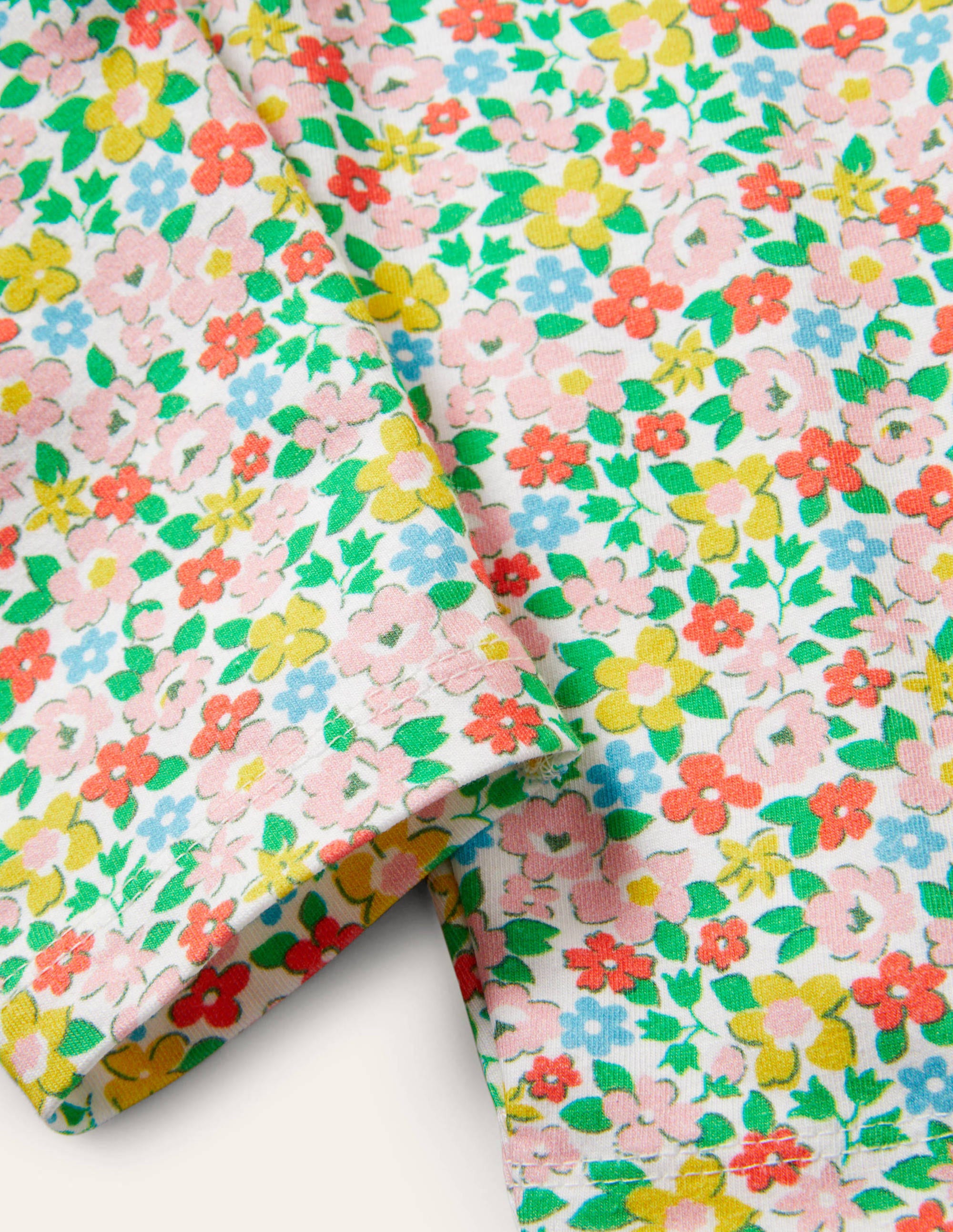 Fun Cropped Leggings-Multi Spring Floral - Image 3
