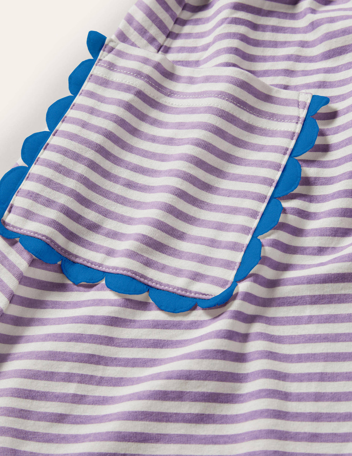 Trim Detail Jersey Dress-White / Cool Violet Purple-3