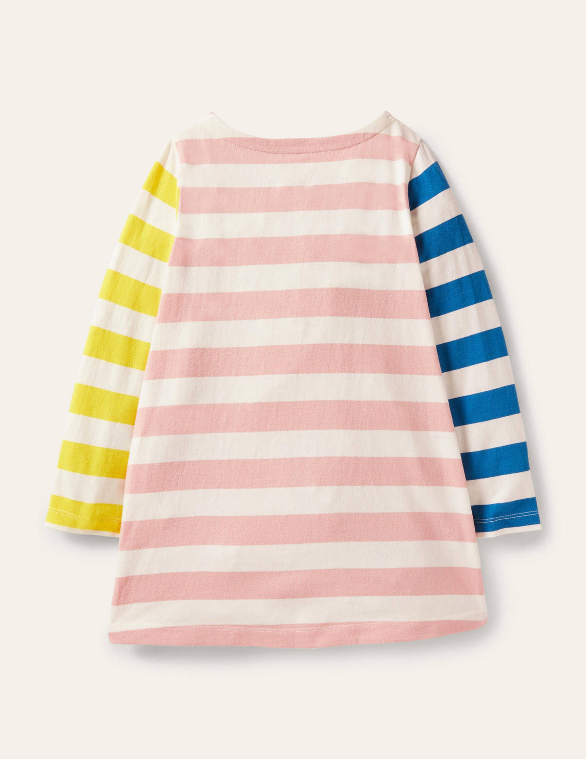 Long-sleeve Appliqué Tunic-Ivory/Boto Pink Cake - Image 2