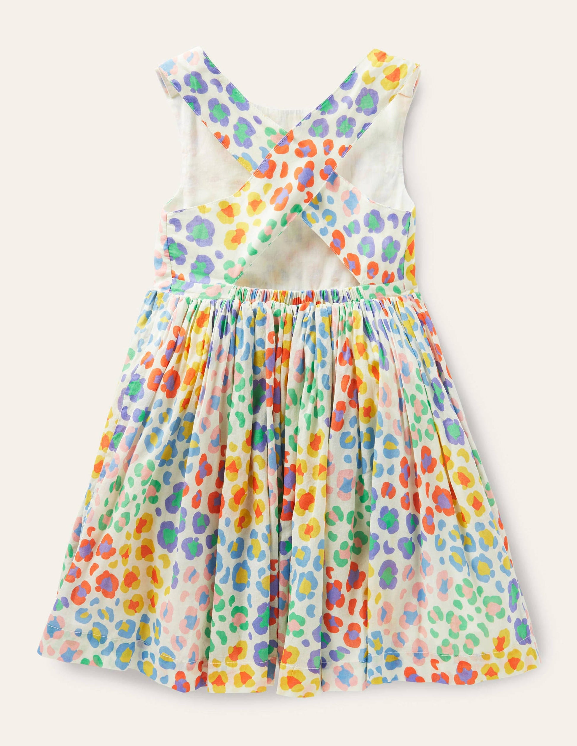 Cross-back Dress-Multi Leopard-2
