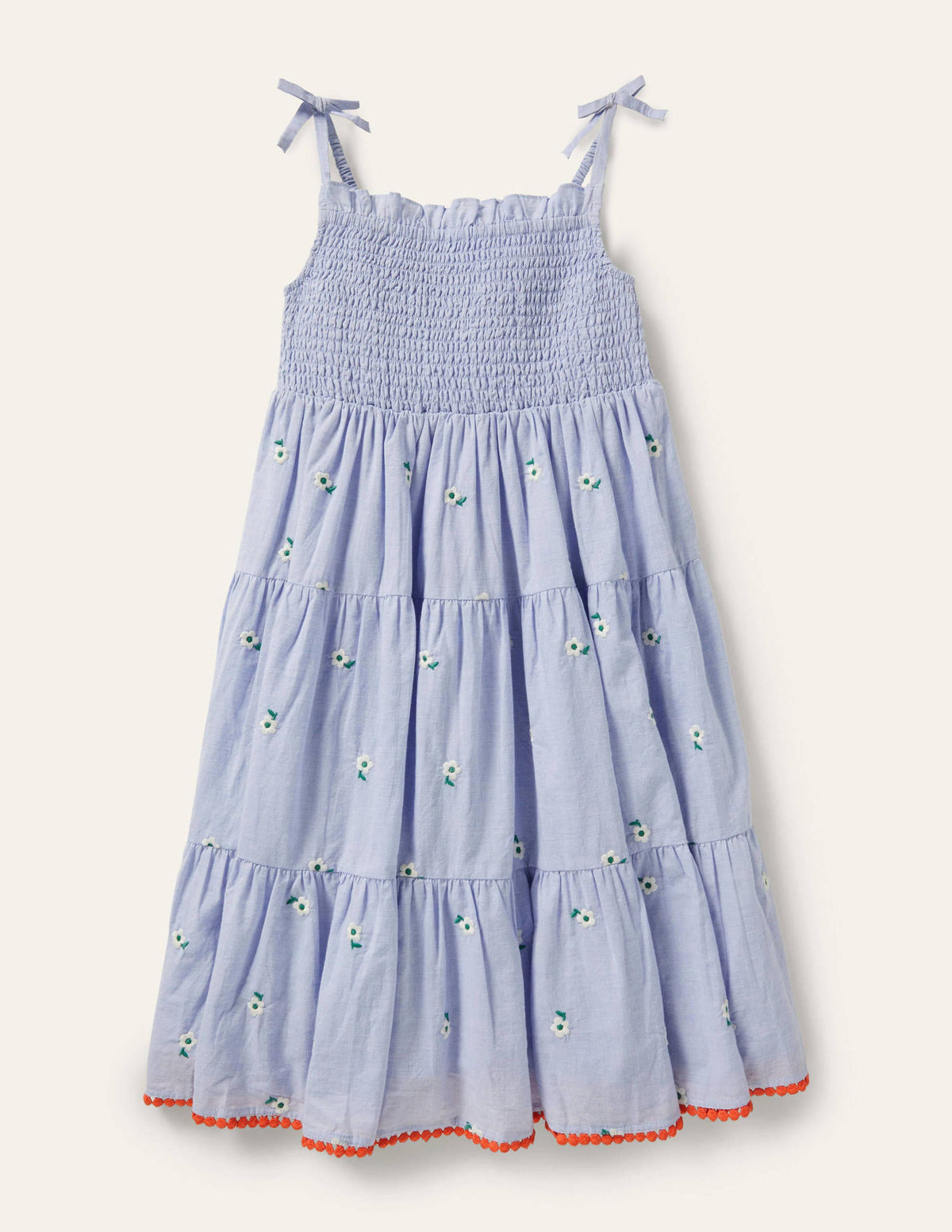 Tiered Sun Dress-Chambray-1