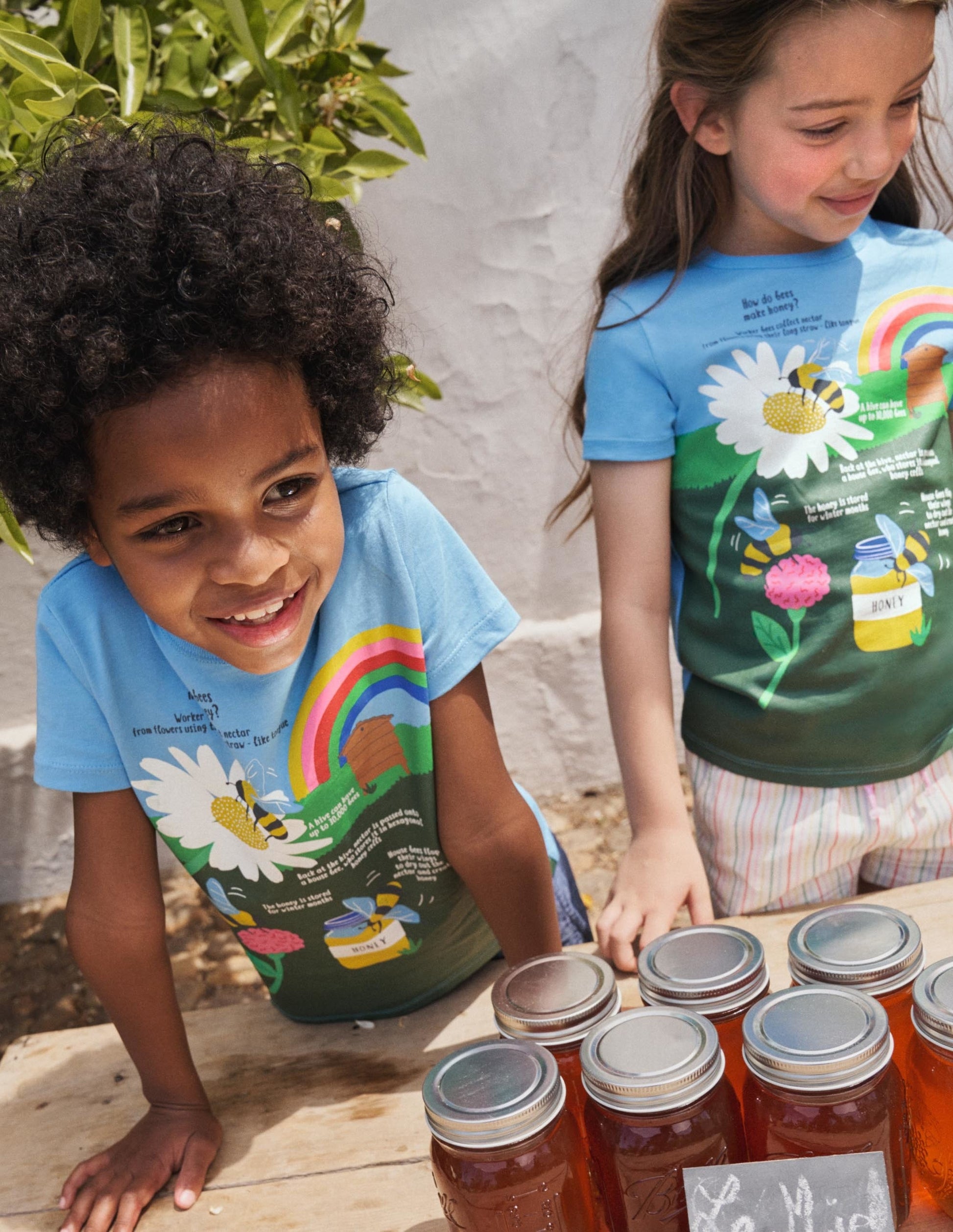 Fun Fact T-shirt-Surfboard Blue Bees Honey-4