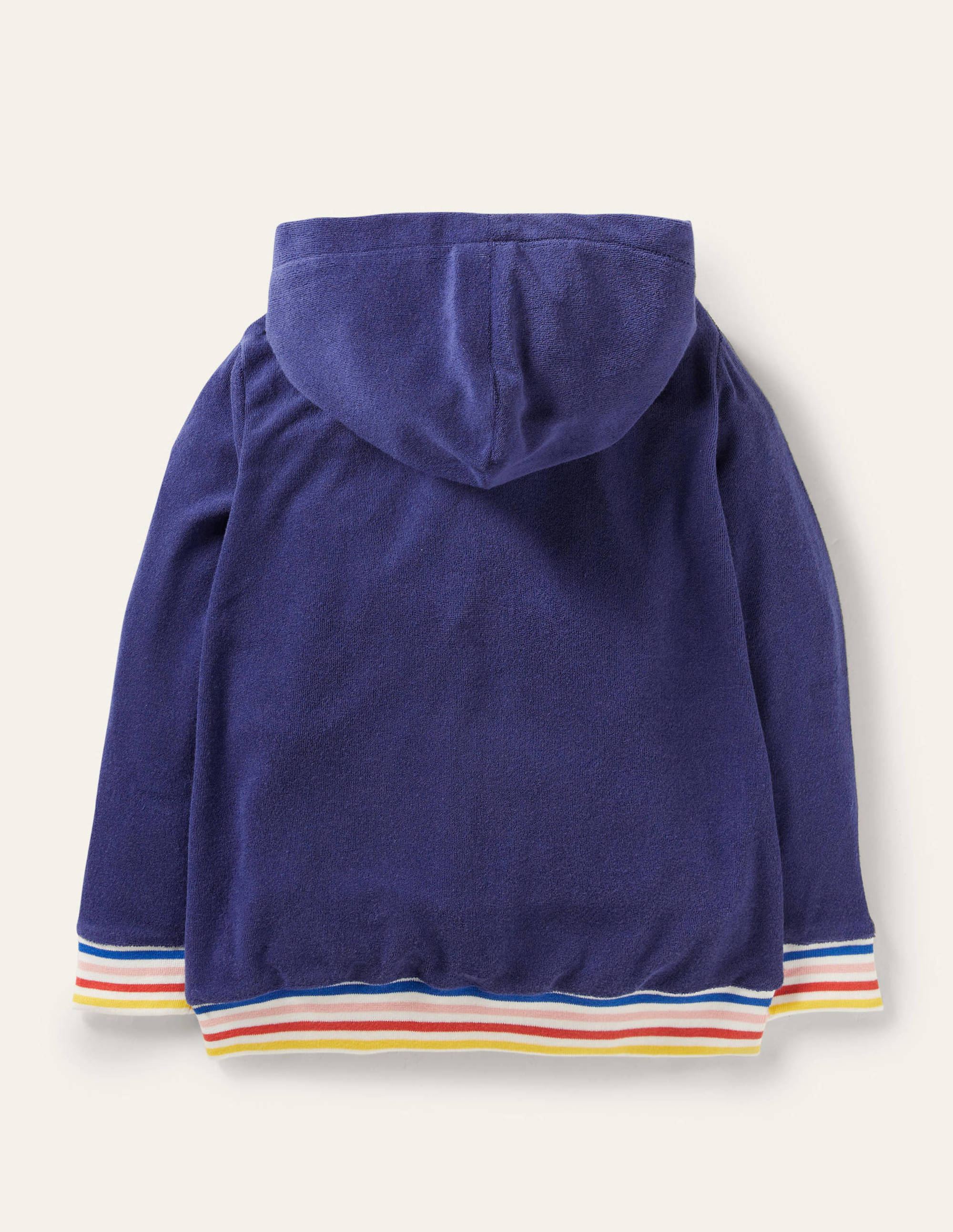 Towelling Hoodie-Starboard Blue - Image 2