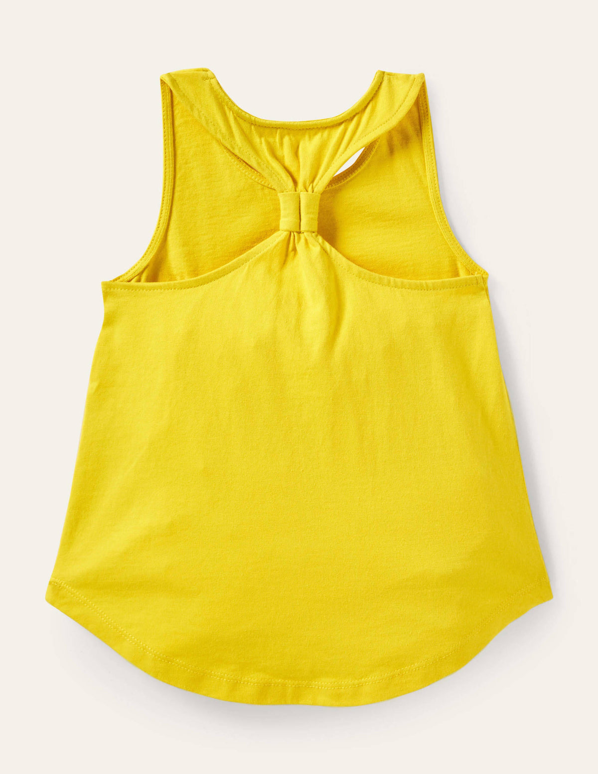 Knot Back Tank Top-Daffodil Yellow - Image 2