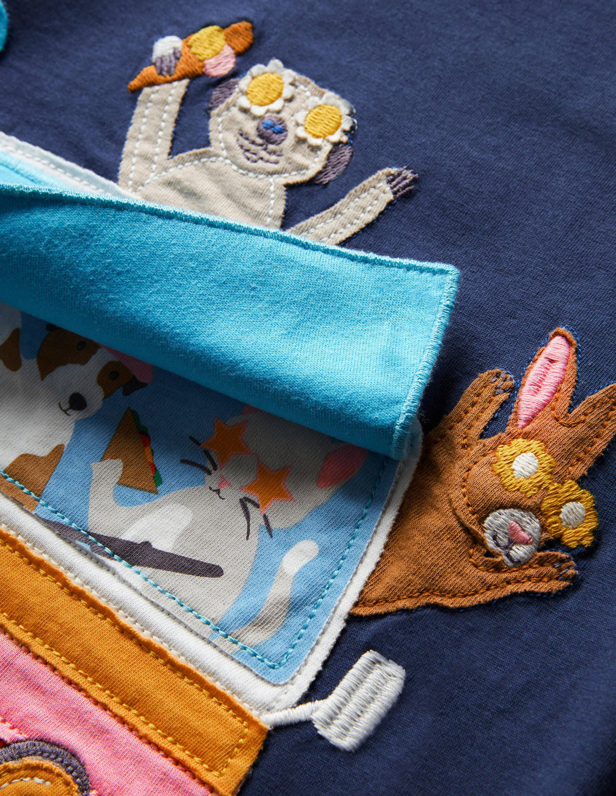 Lift-the-flap T-shirt-Starboard Blue Campervan-3