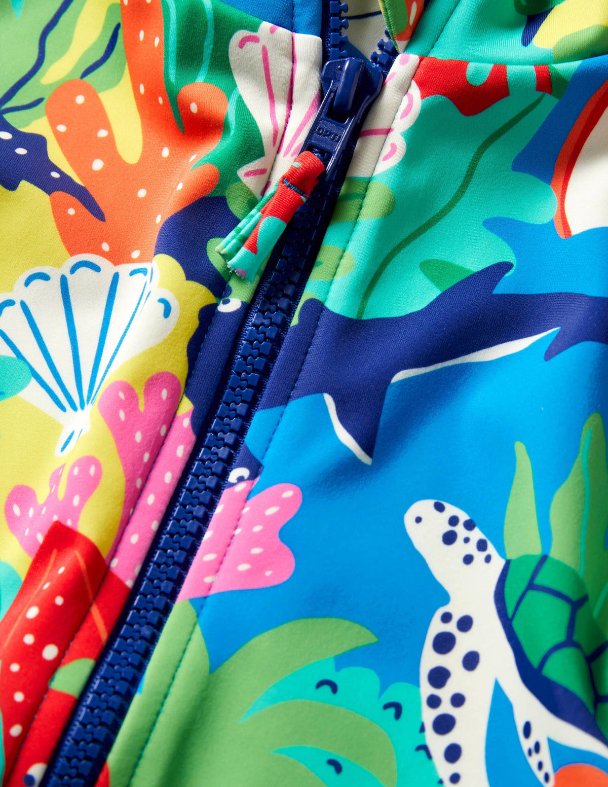 Short-sleeved Swimsuit-Multi Rainbow Reef - Image 3