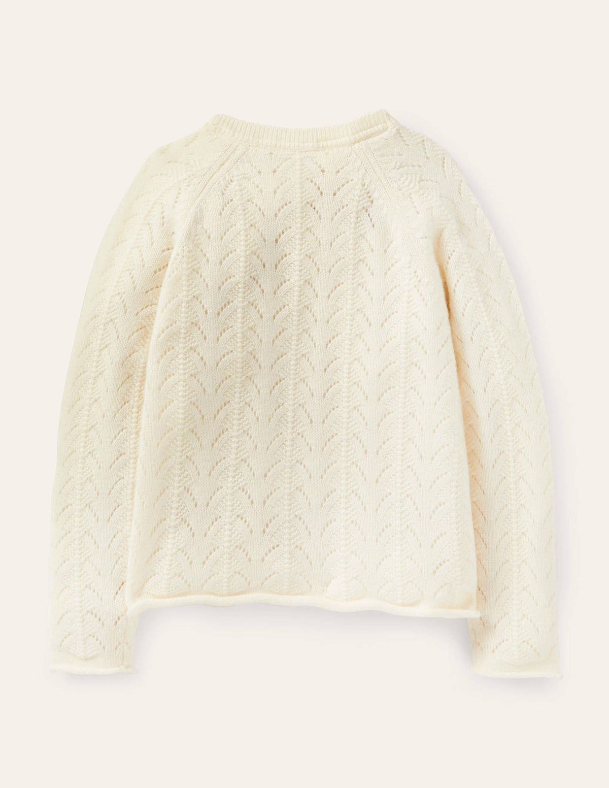 Cashmere Cardigan-Ecru Mélange-2