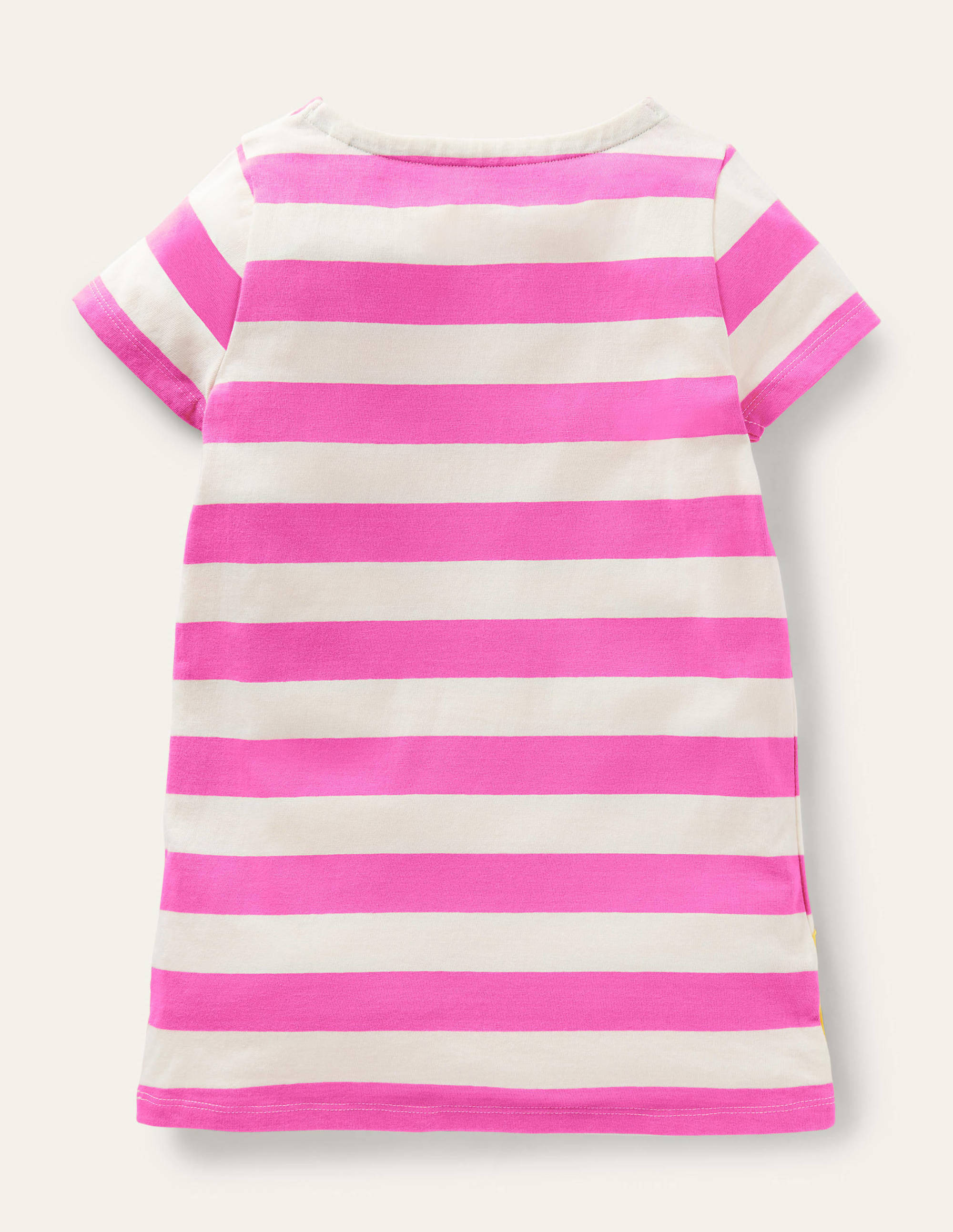 Short Sleeve Appliqué Tunic-Tickled Pink / Ivory Cheetah - Image 2
