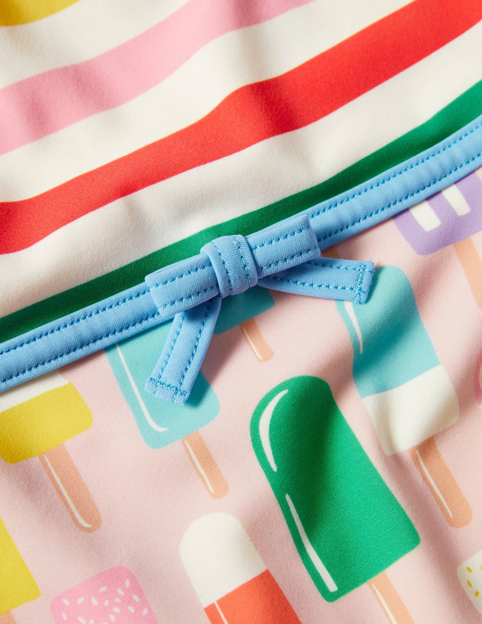 Hotchpotch Cross-back Swimsuit-Multi Rainbow Lollies-3