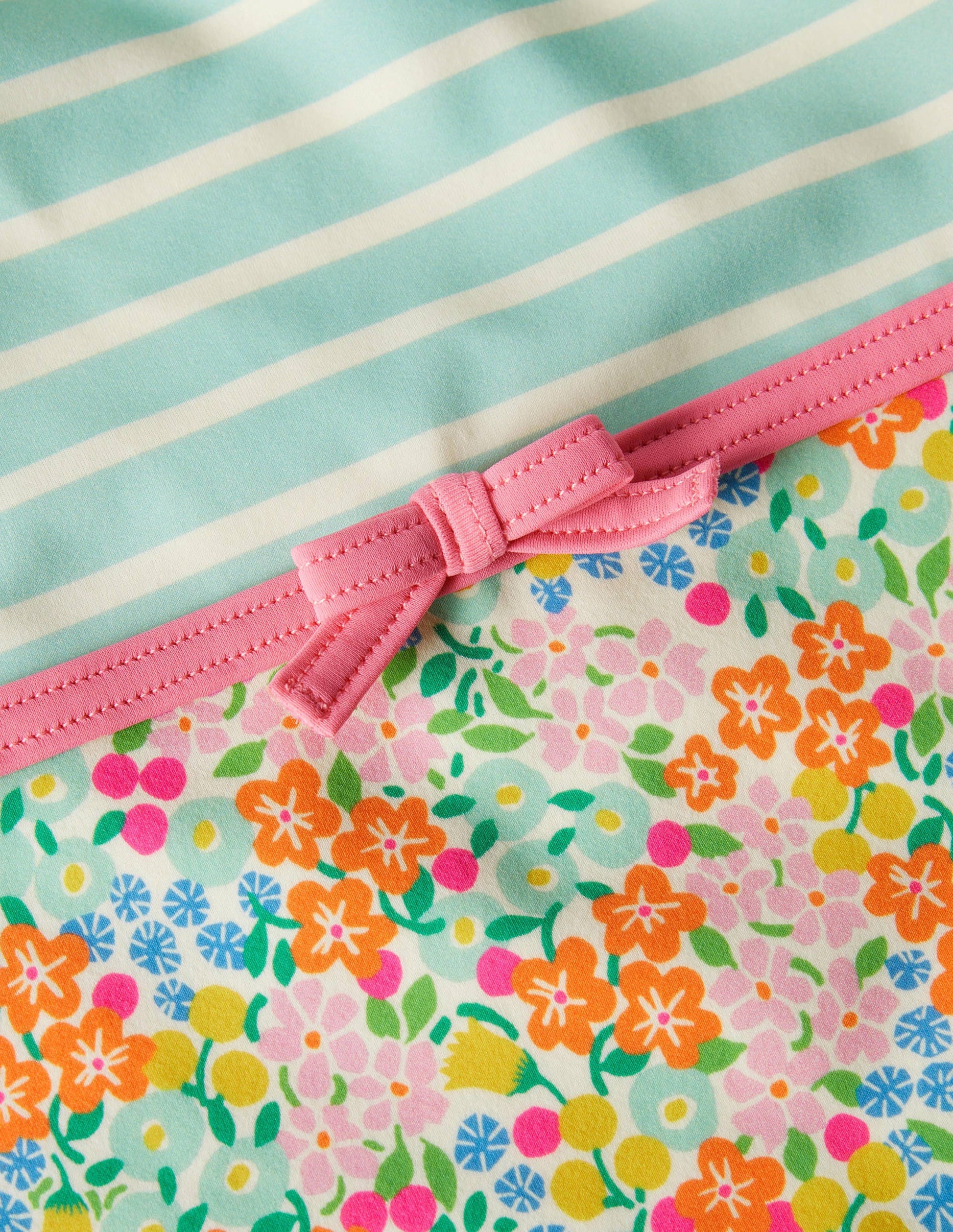 Hotchpotch Cross-back Swimsuit-Multi Tropical Flowerbed-3