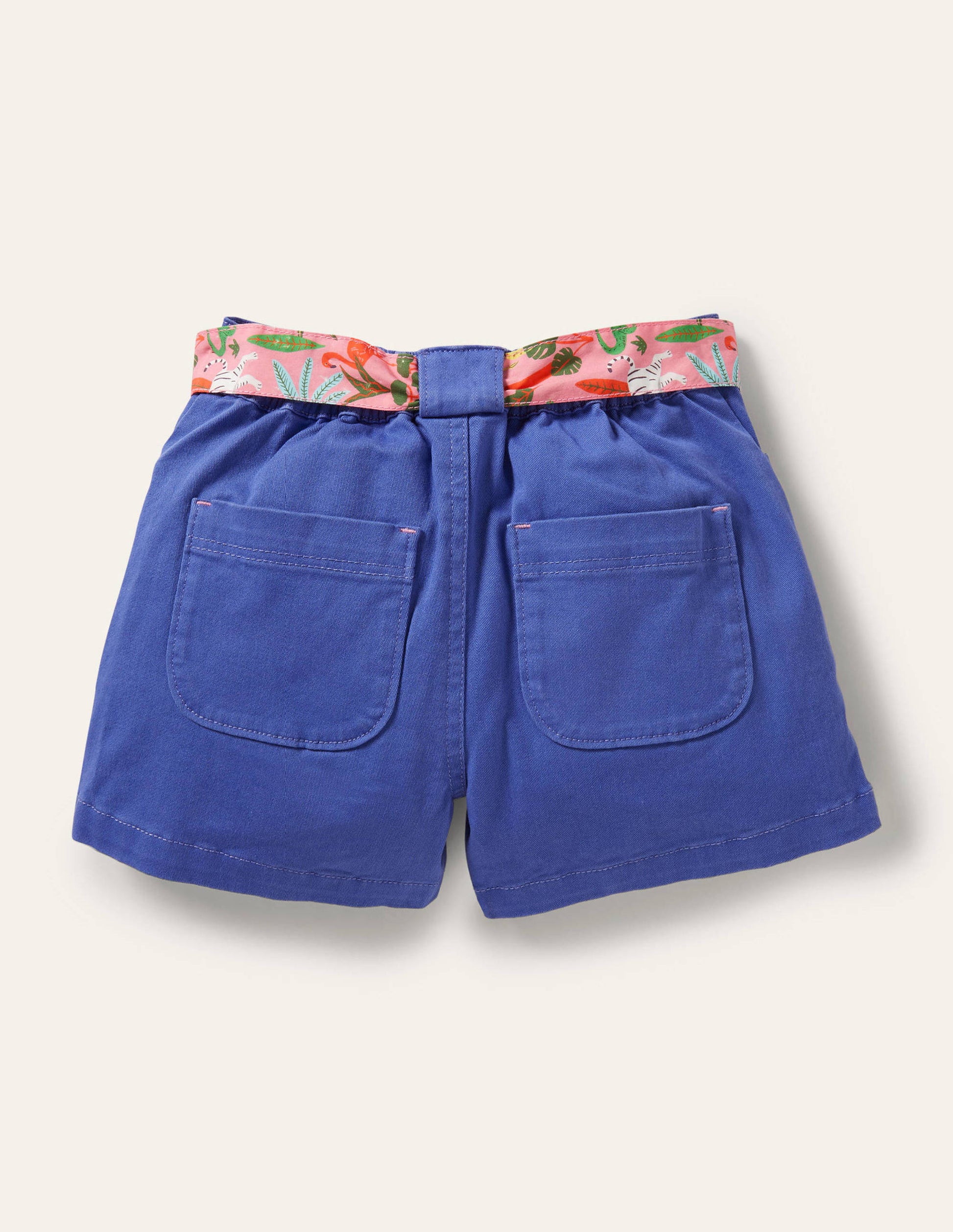 Twill Cargo Shorts-Bluebell-2