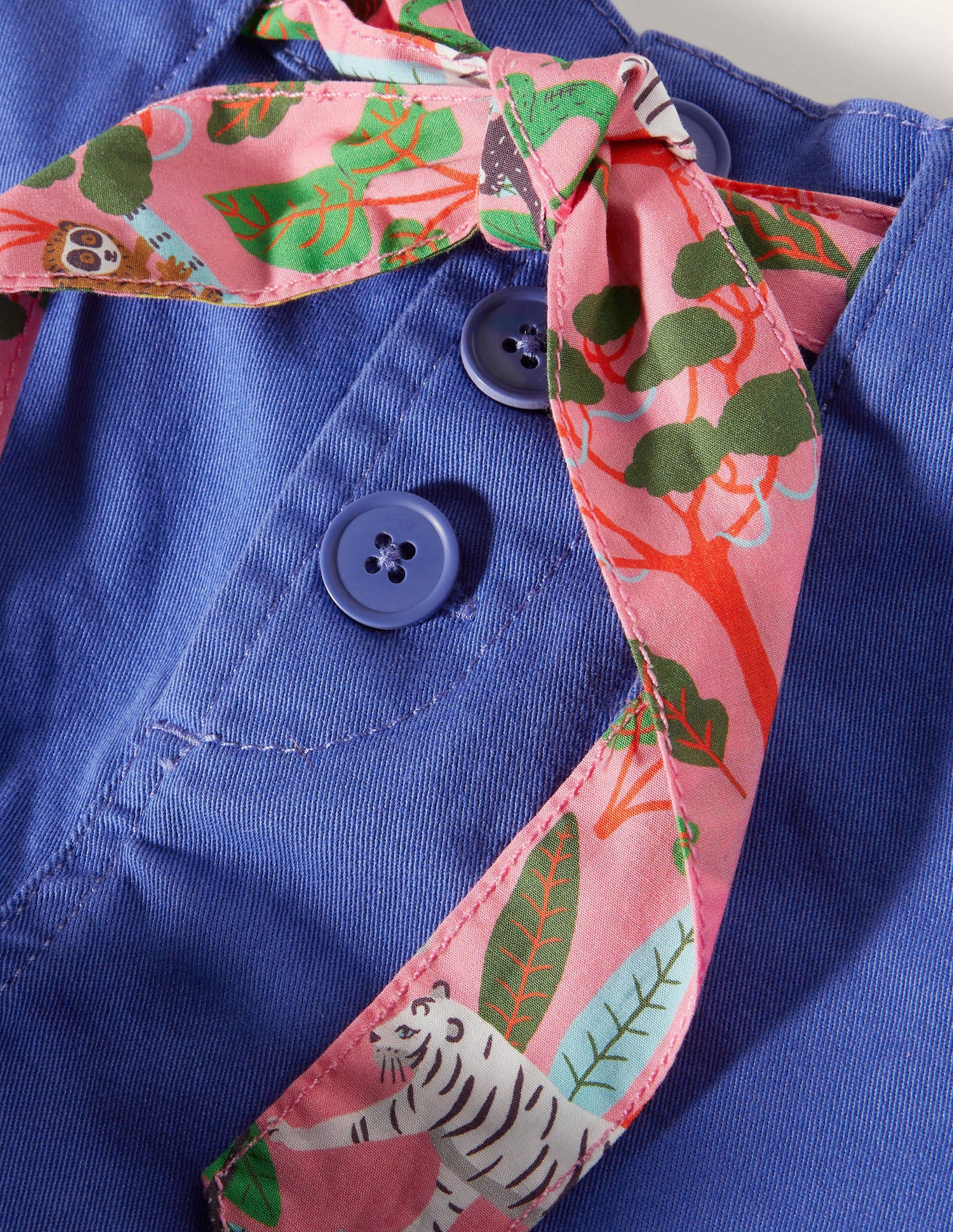 Twill Cargo Shorts-Bluebell-3