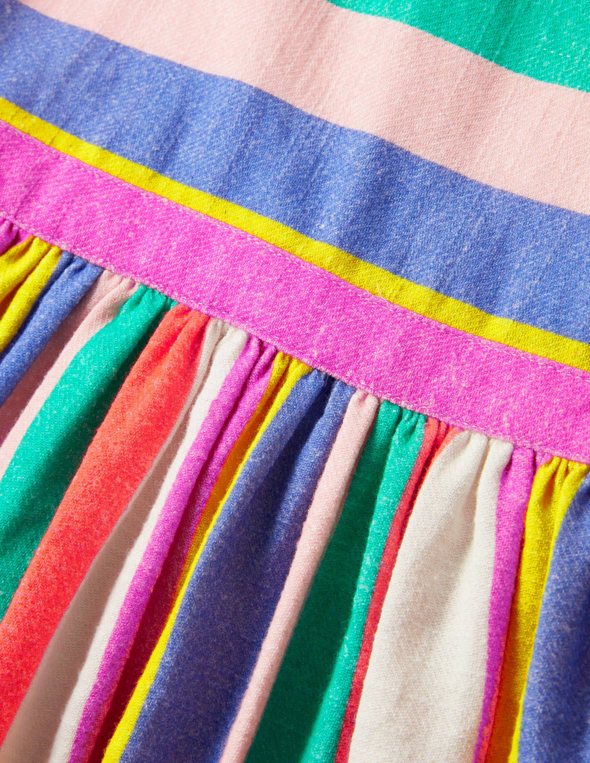 Woven Pinafore Dress-Multi Stripe - Image 3