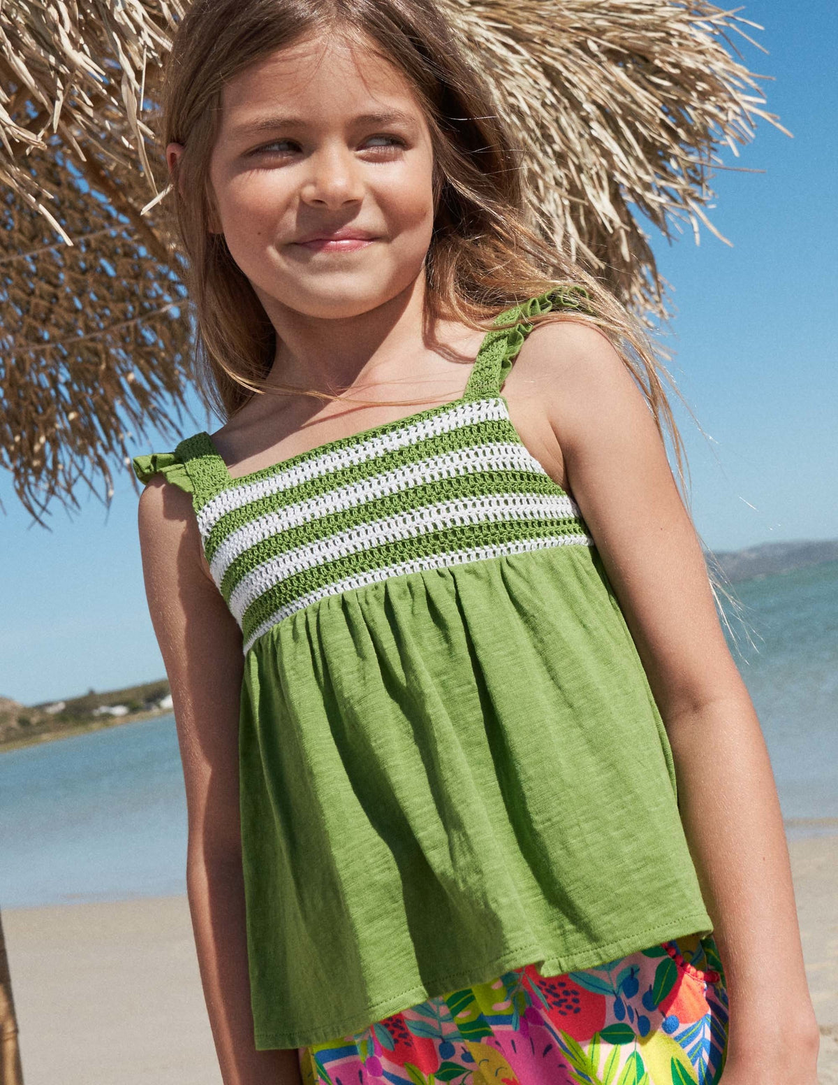 Crochet Tank Top-Green pepper-4