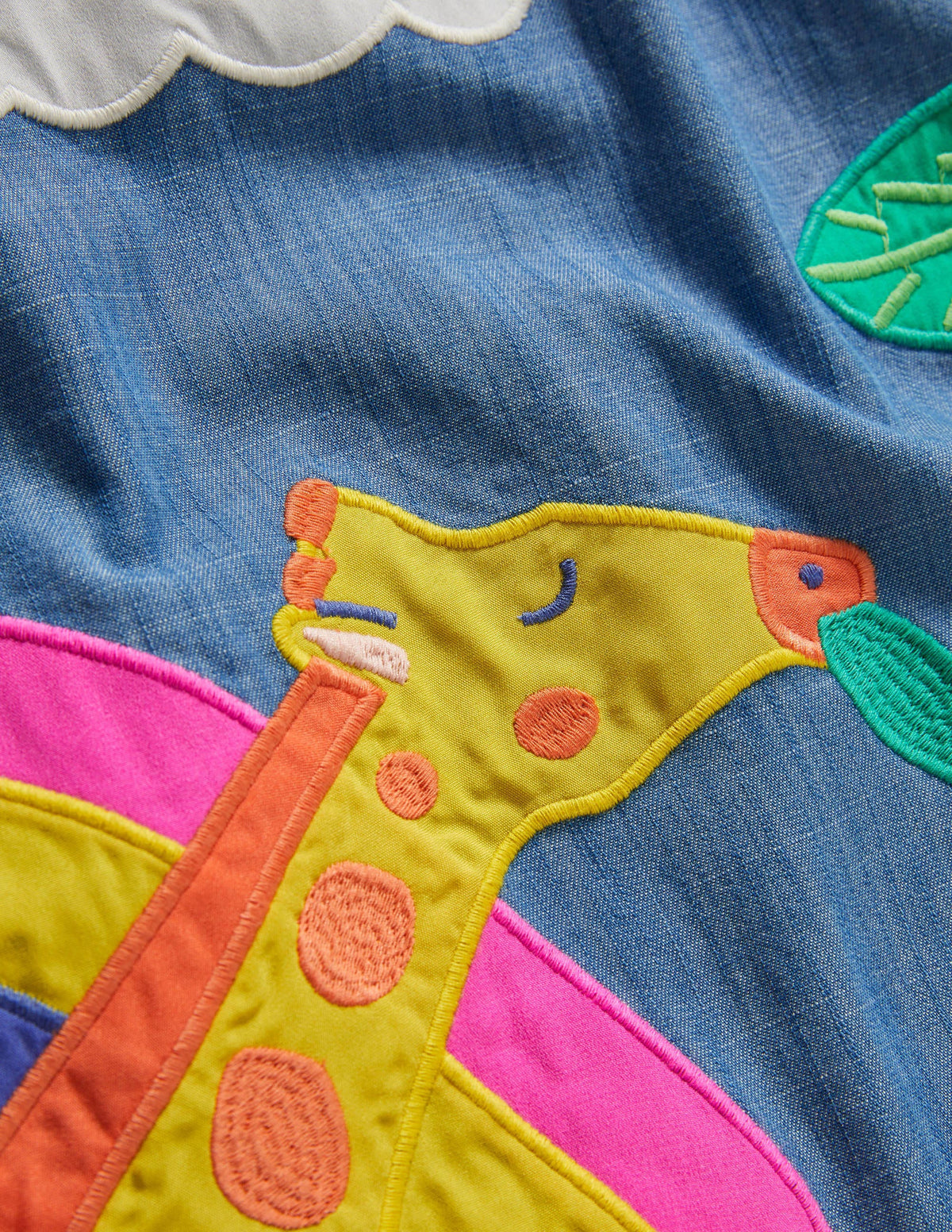 Chambray Giraffe Dress-Chambray Giraffes-3