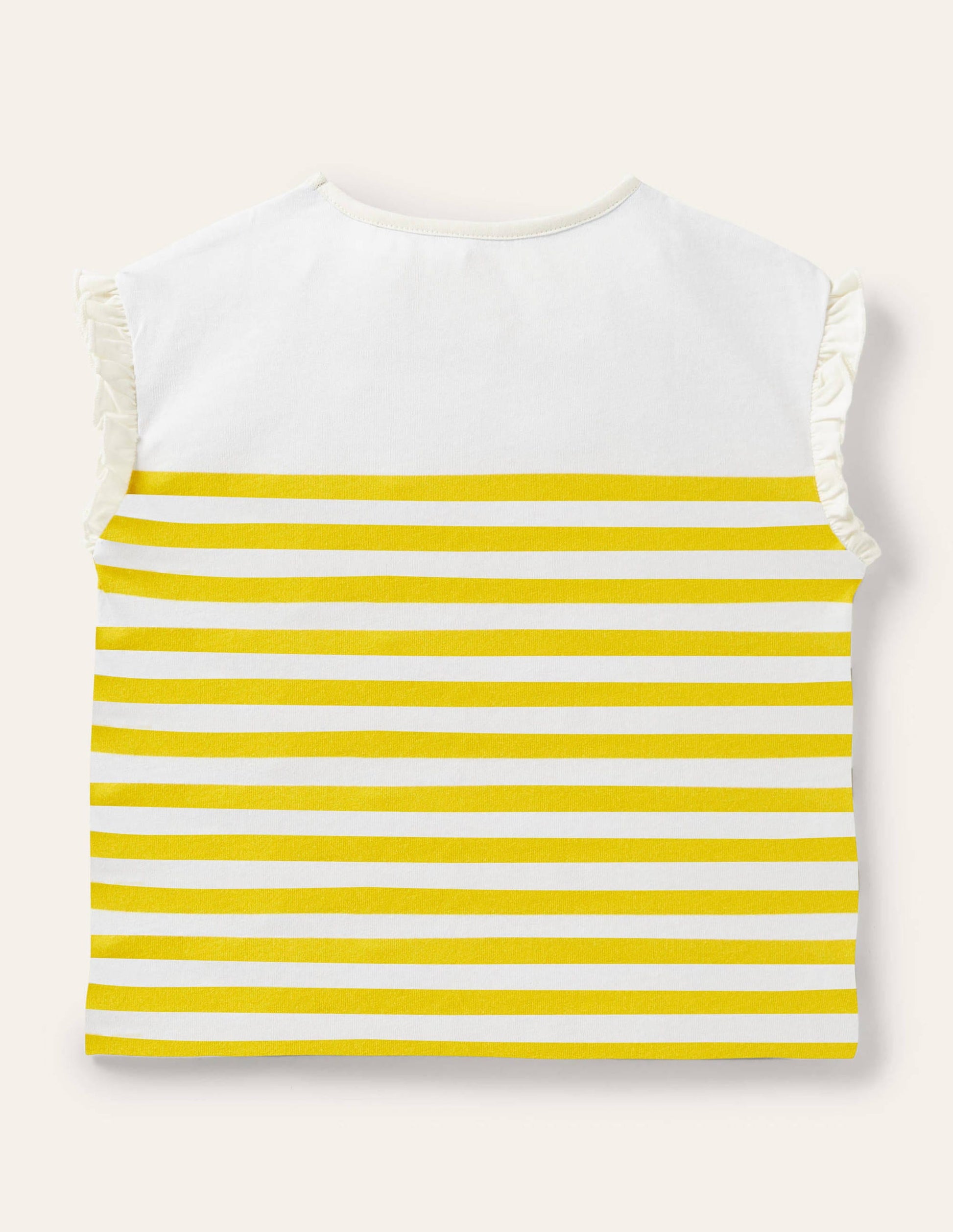 Faye Jersey Top-Daffodil Yellow/ Ivory-2