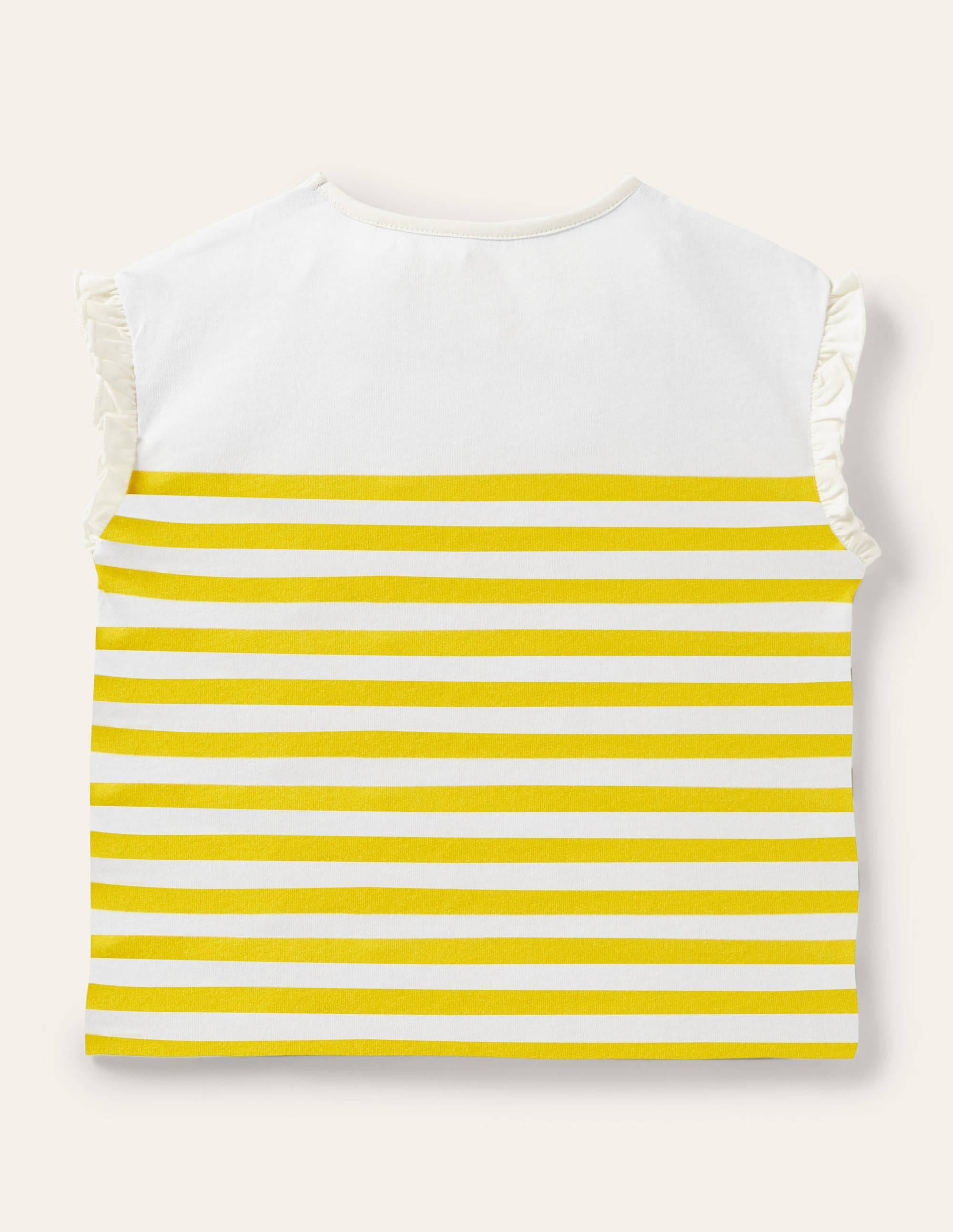 Faye Jersey Top-Daffodil Yellow/ Ivory - Image 2