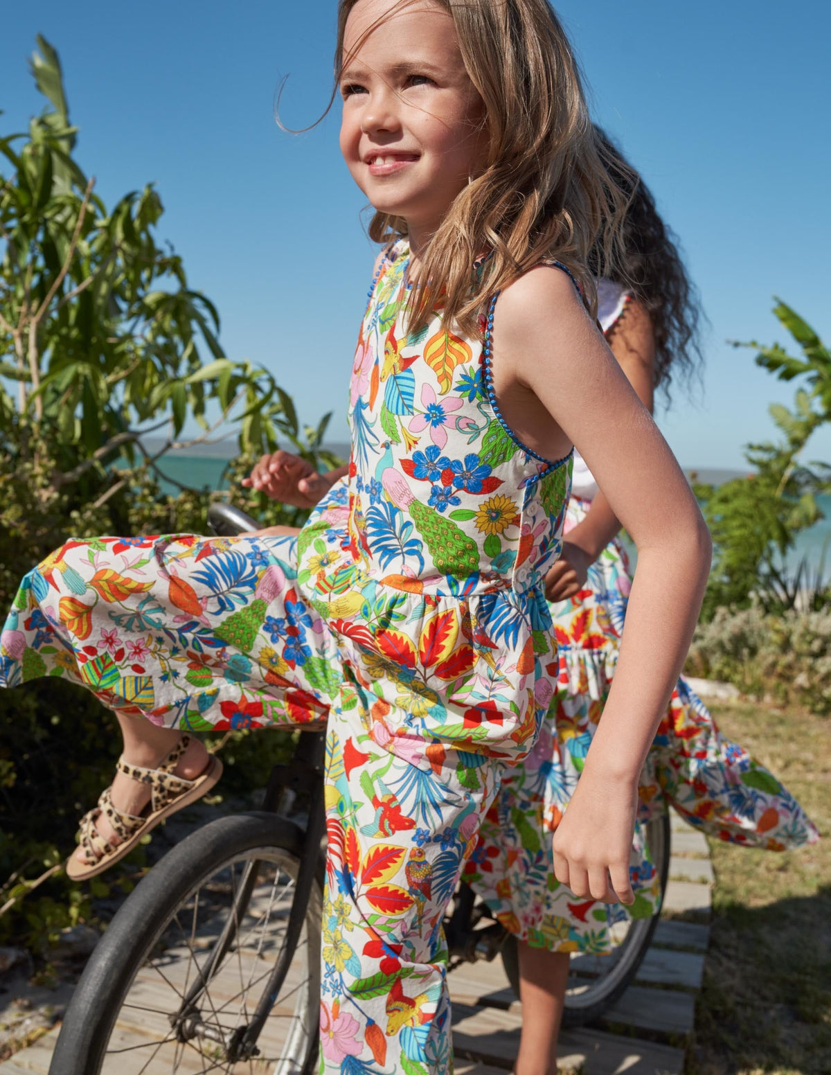 Cross-back Jumpsuit-Mini Me Multi Jungle - Image 4