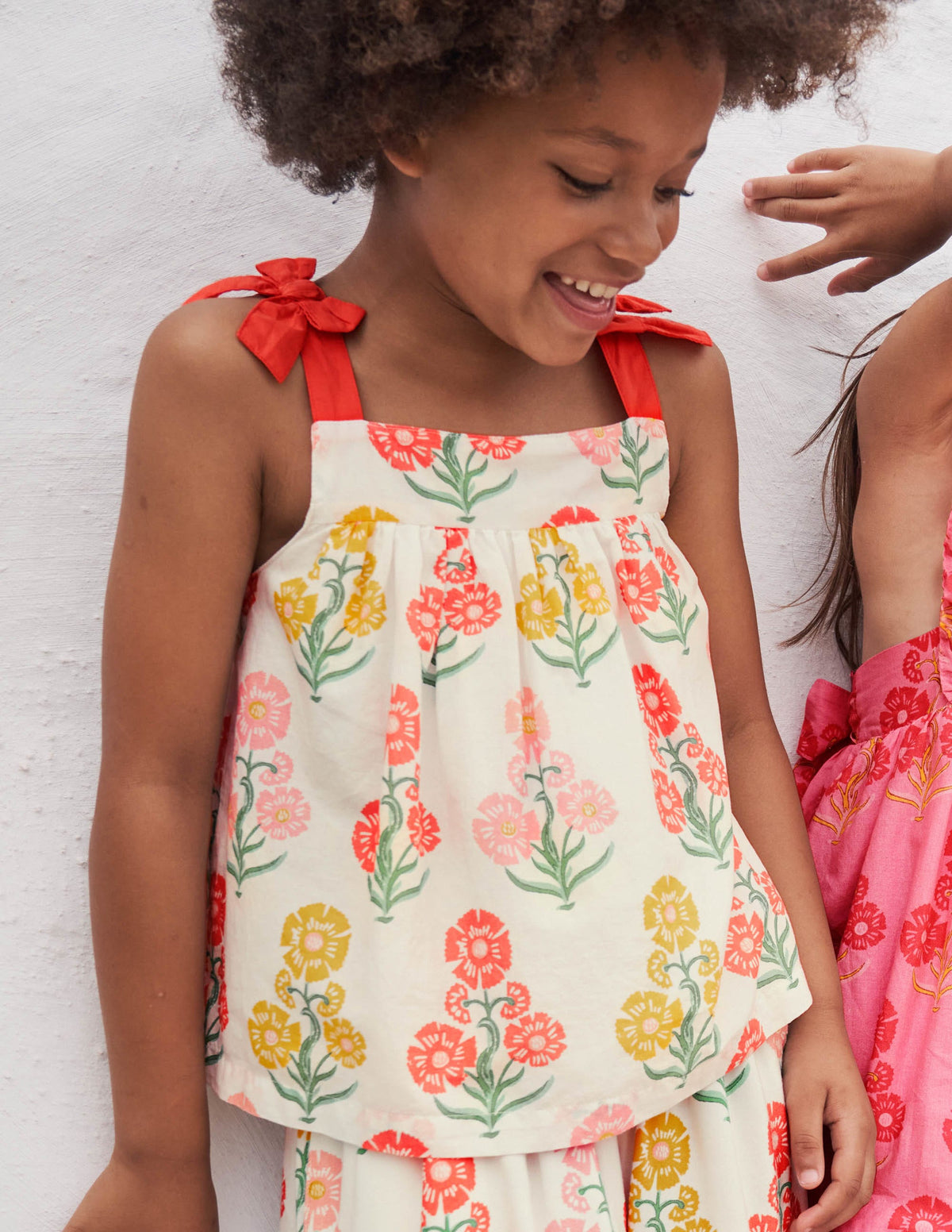Tie Shoulder Printed Top-Molly Mahon Floral - Image 9