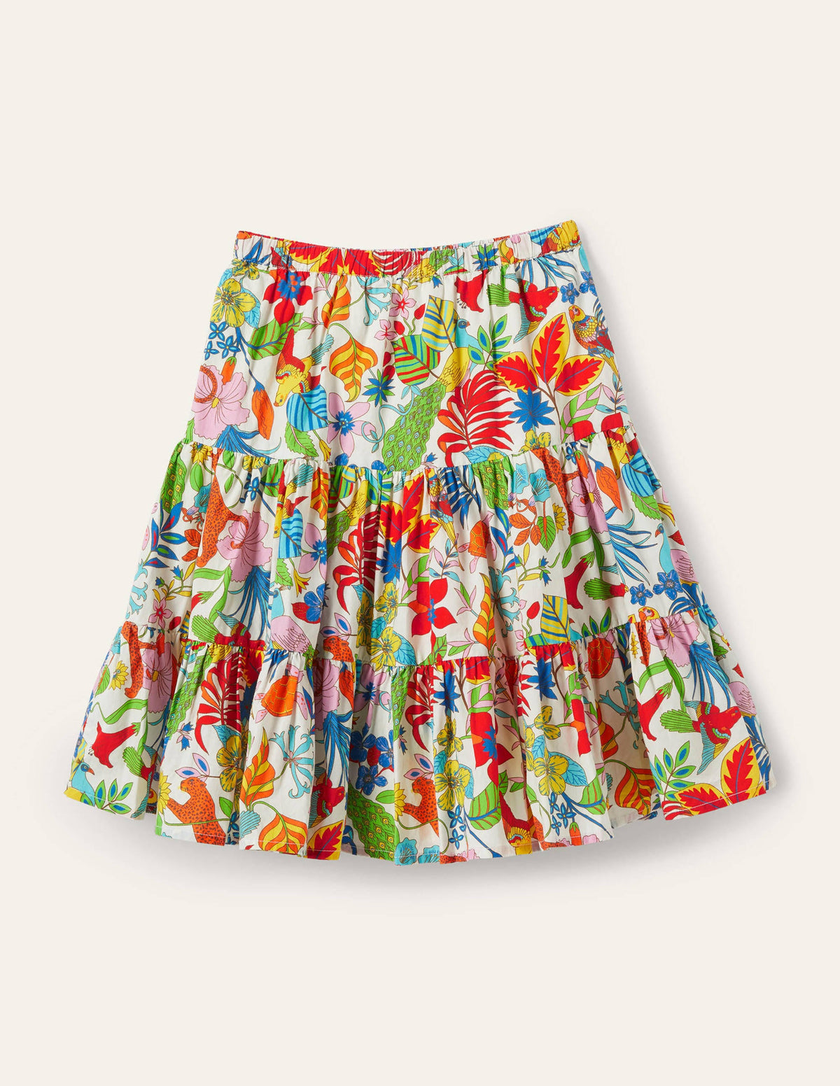 Midi Skirt-Multi Exotic Jungle-2