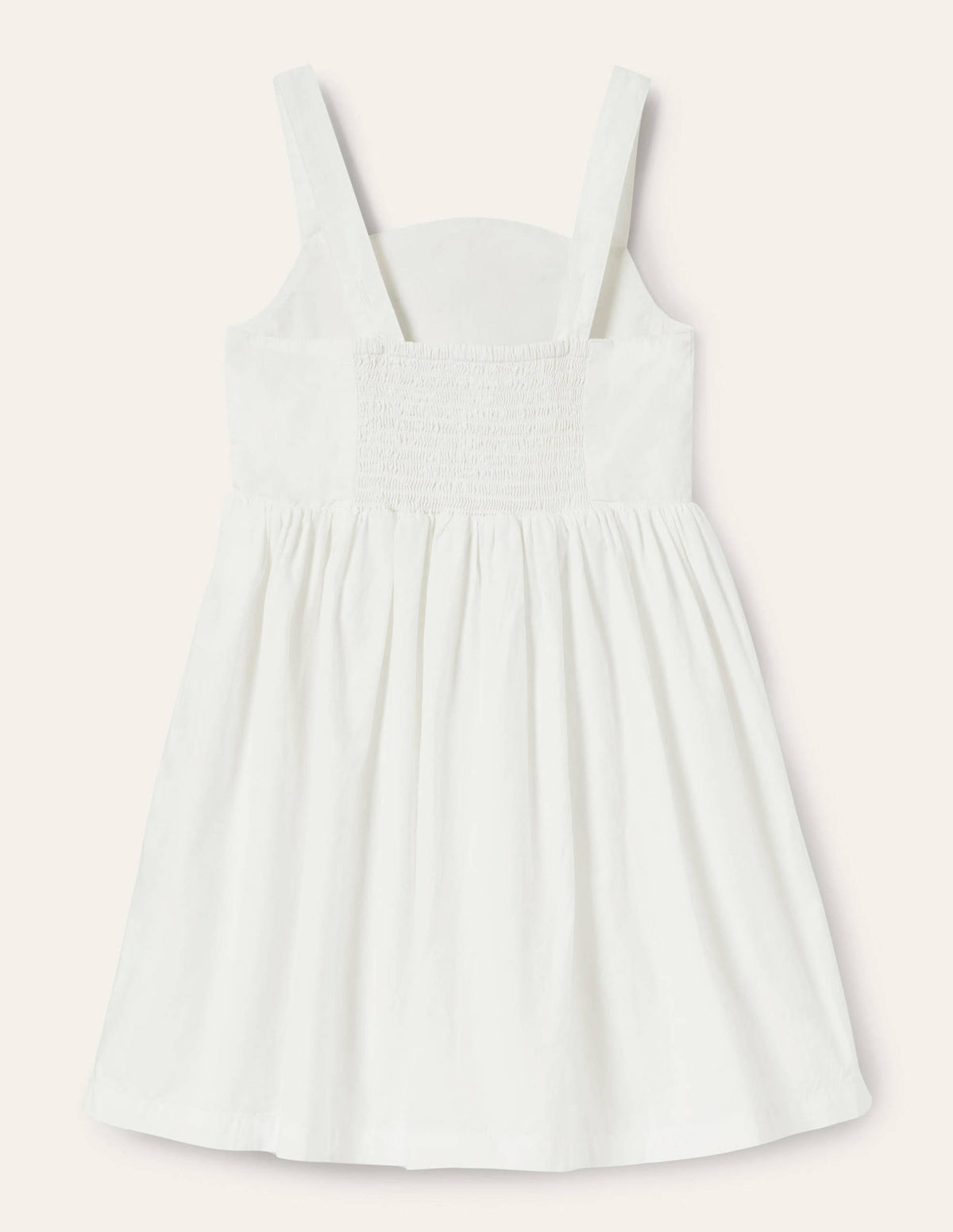 Peacock Appliqué Dress-Ivory - Image 2