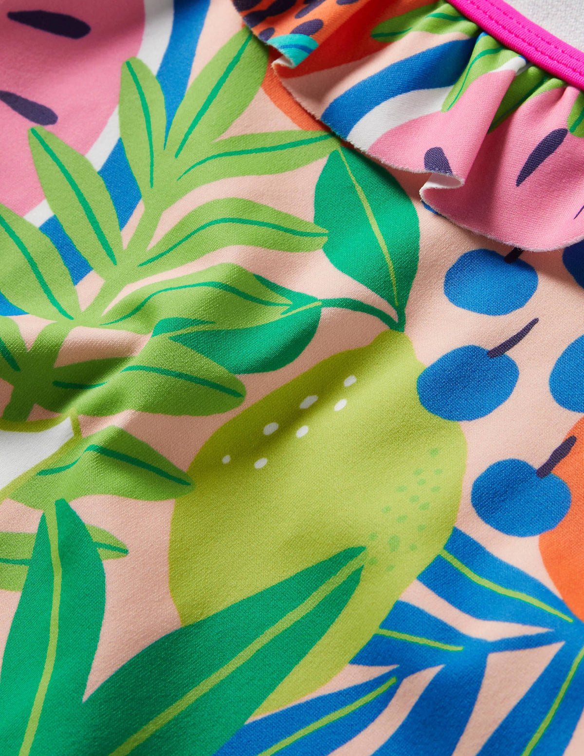 Frilly Tankini Set-Multi Tropical Fruit-3