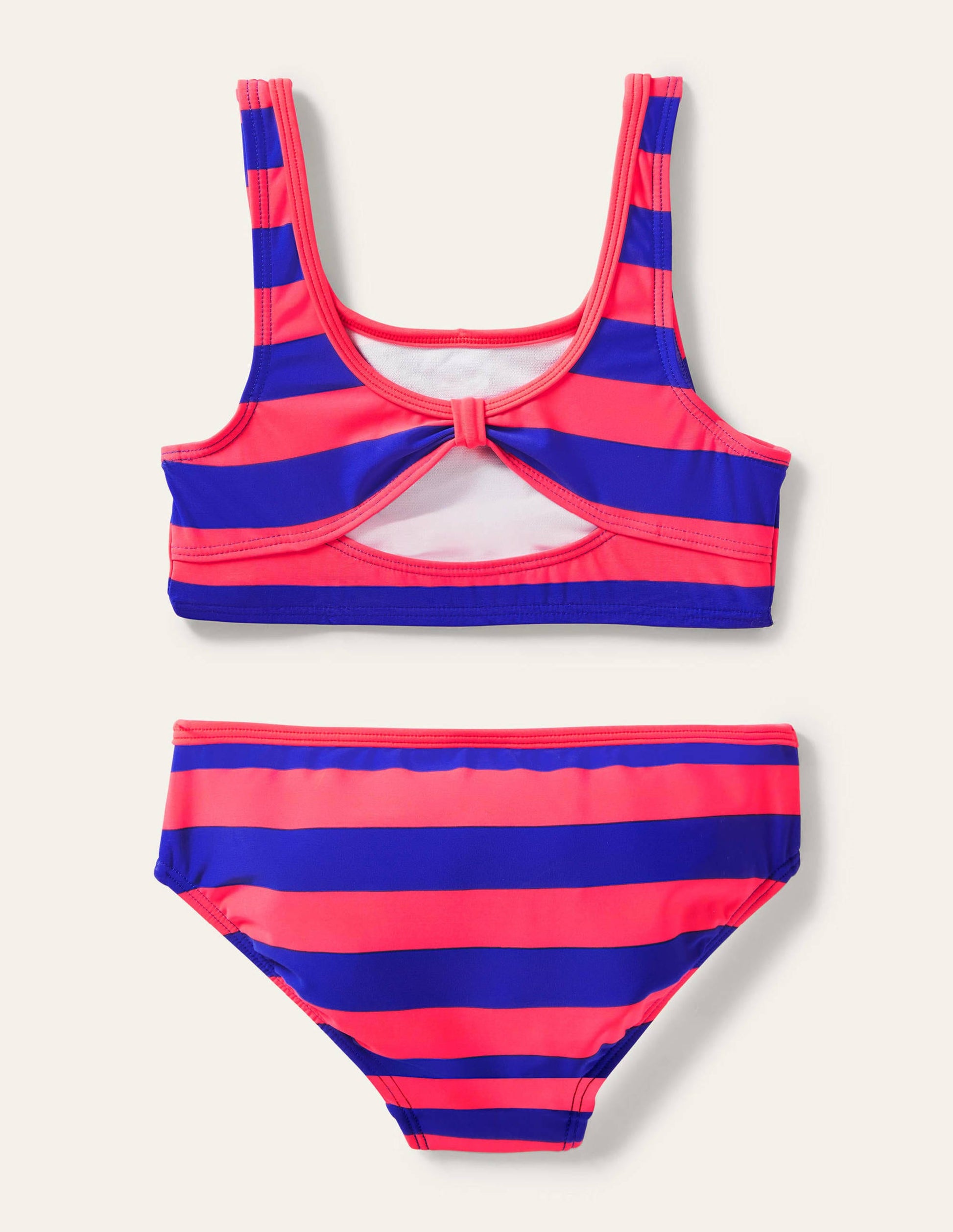 Twist Back Bikini-Coral Reef, Bluebell Stripe-2