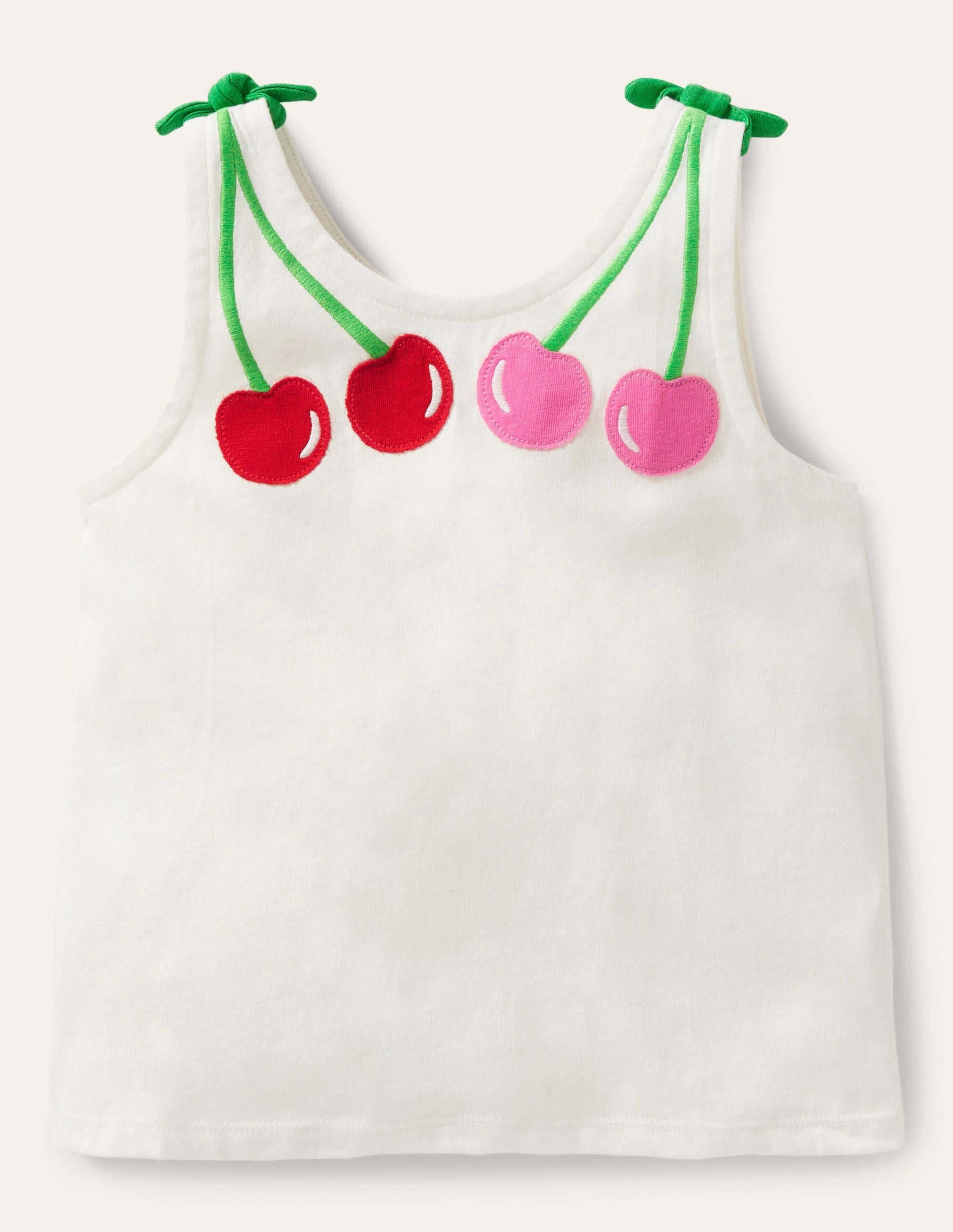 Cherry Tank Top-Ivory Cherry - Image 1