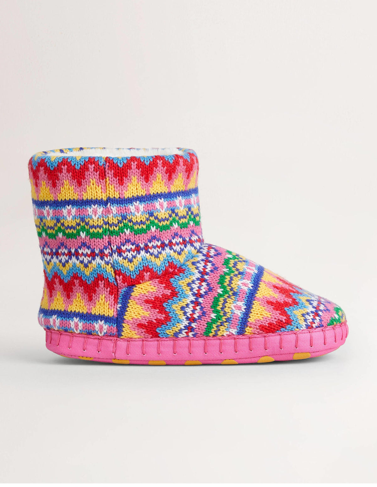 Slipper Boots-Dusty Blue Fair Isle - Image 1