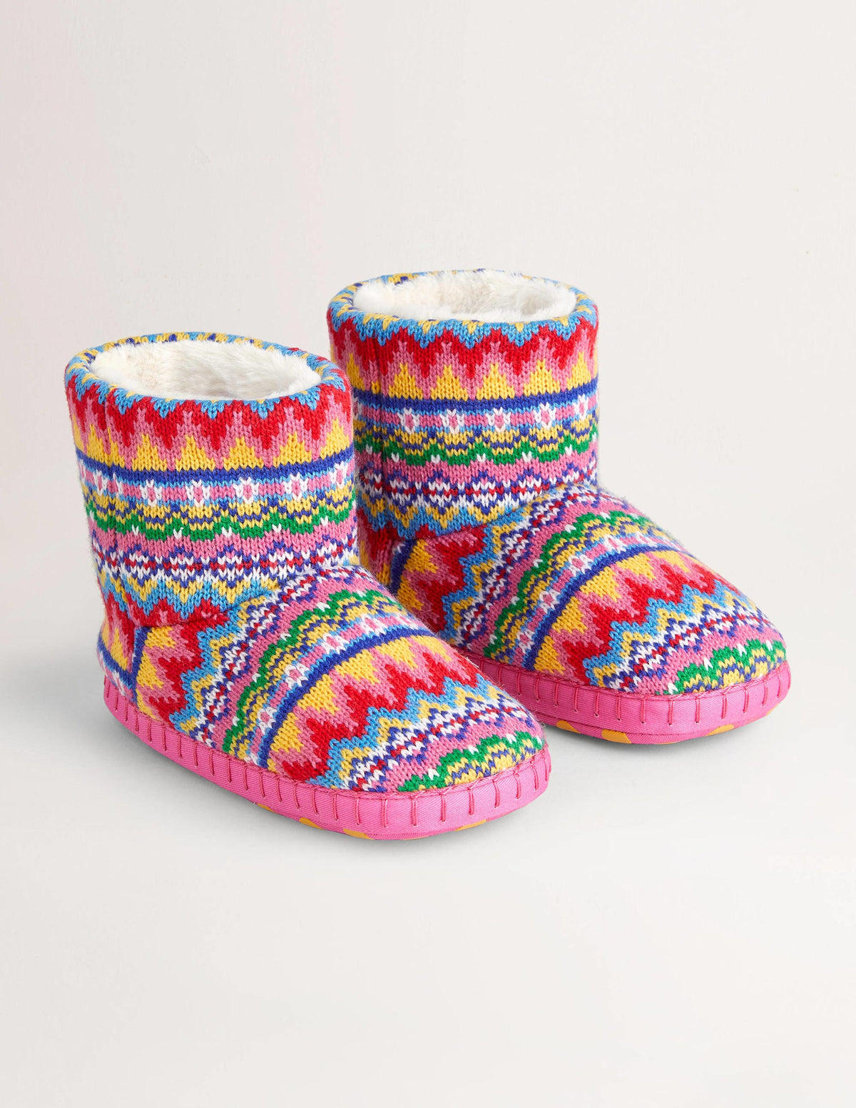 Slipper Boots-Dusty Blue Fair Isle-2