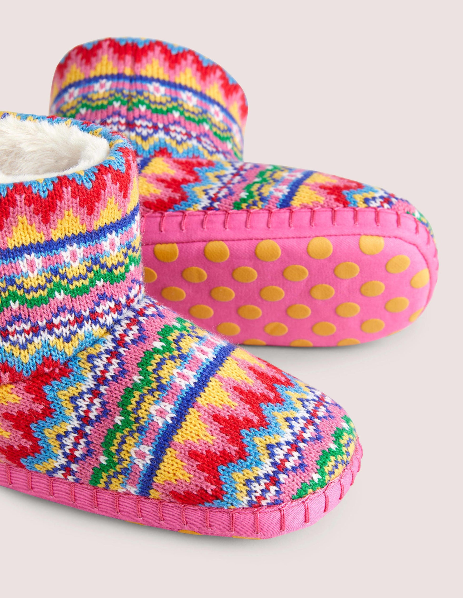 Slipper Boots-Dusty Blue Fair Isle-3