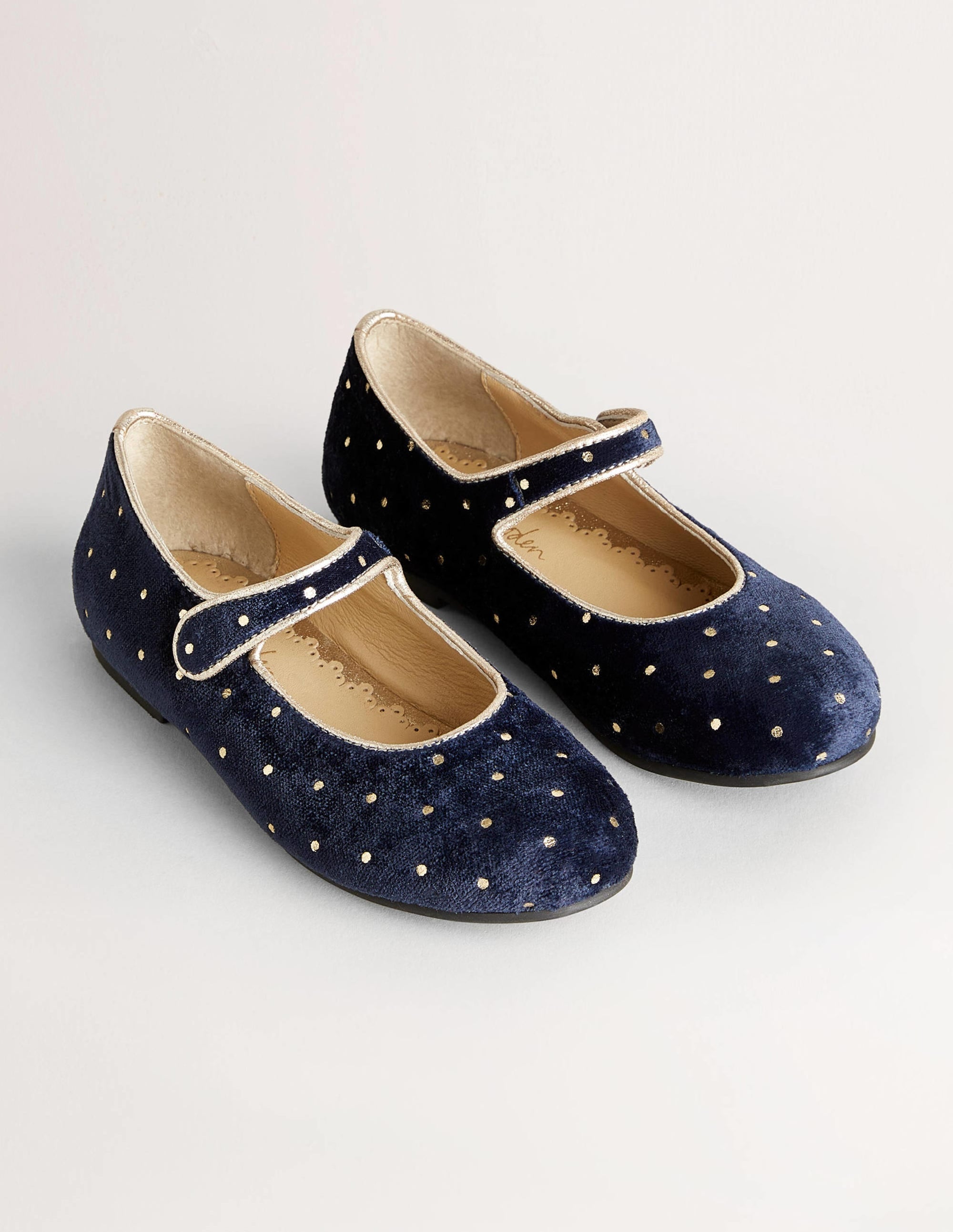 Party Mary Jane Shoes-Navy Spot - Image 2