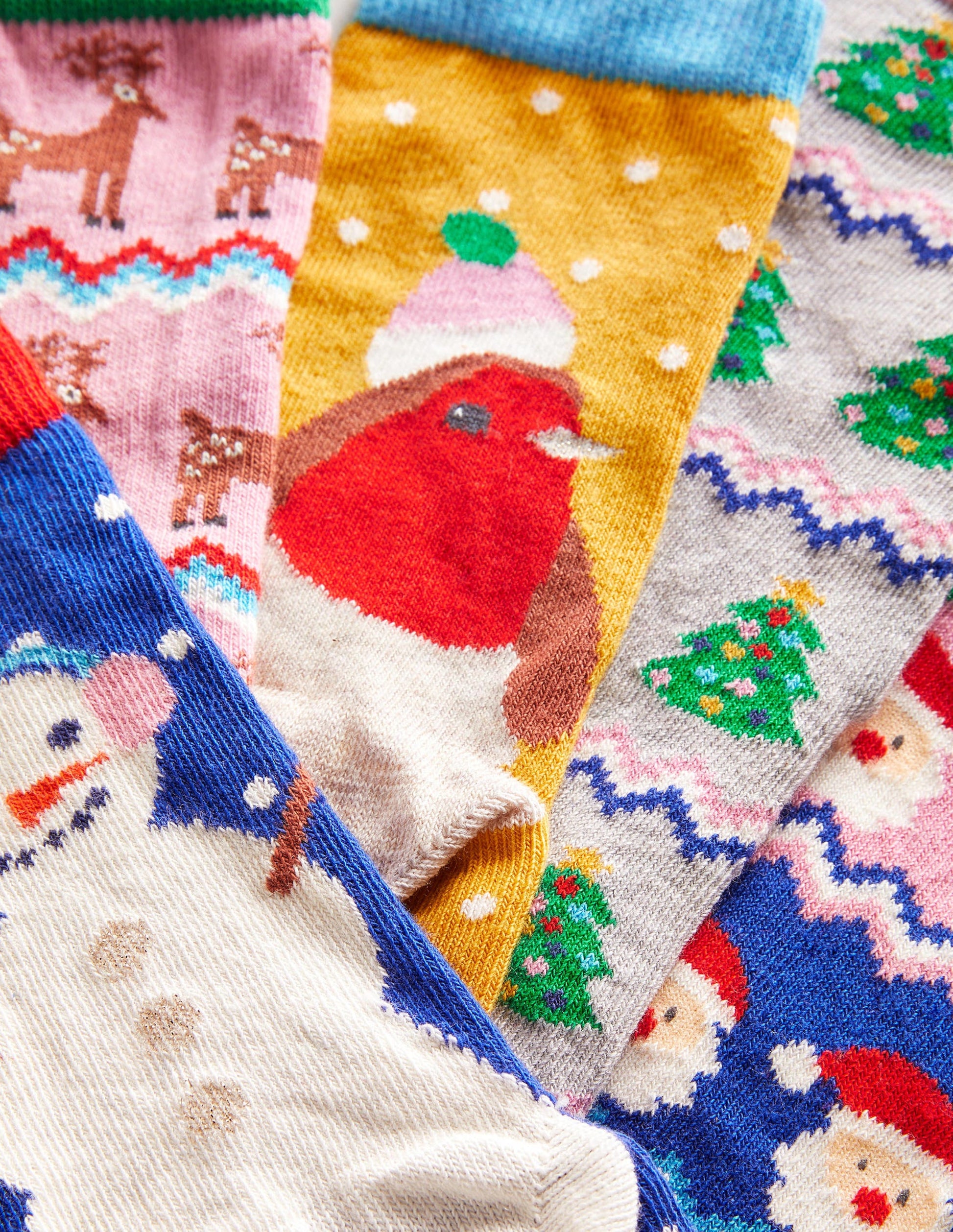 Christmas Socks 5 Pack-Multi Fair Isle-3