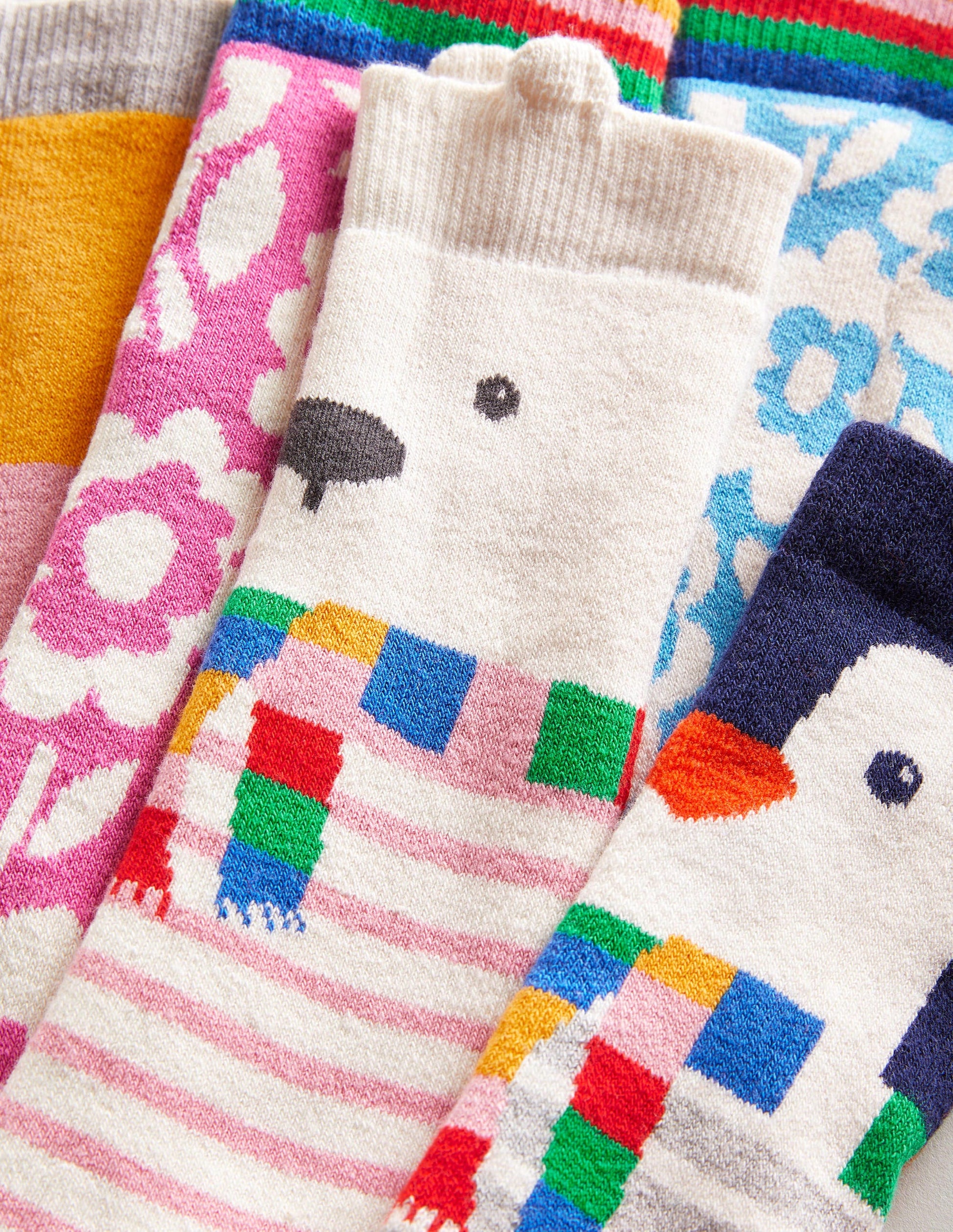 Ski Socks 5 Pack-Arctic Animals-3