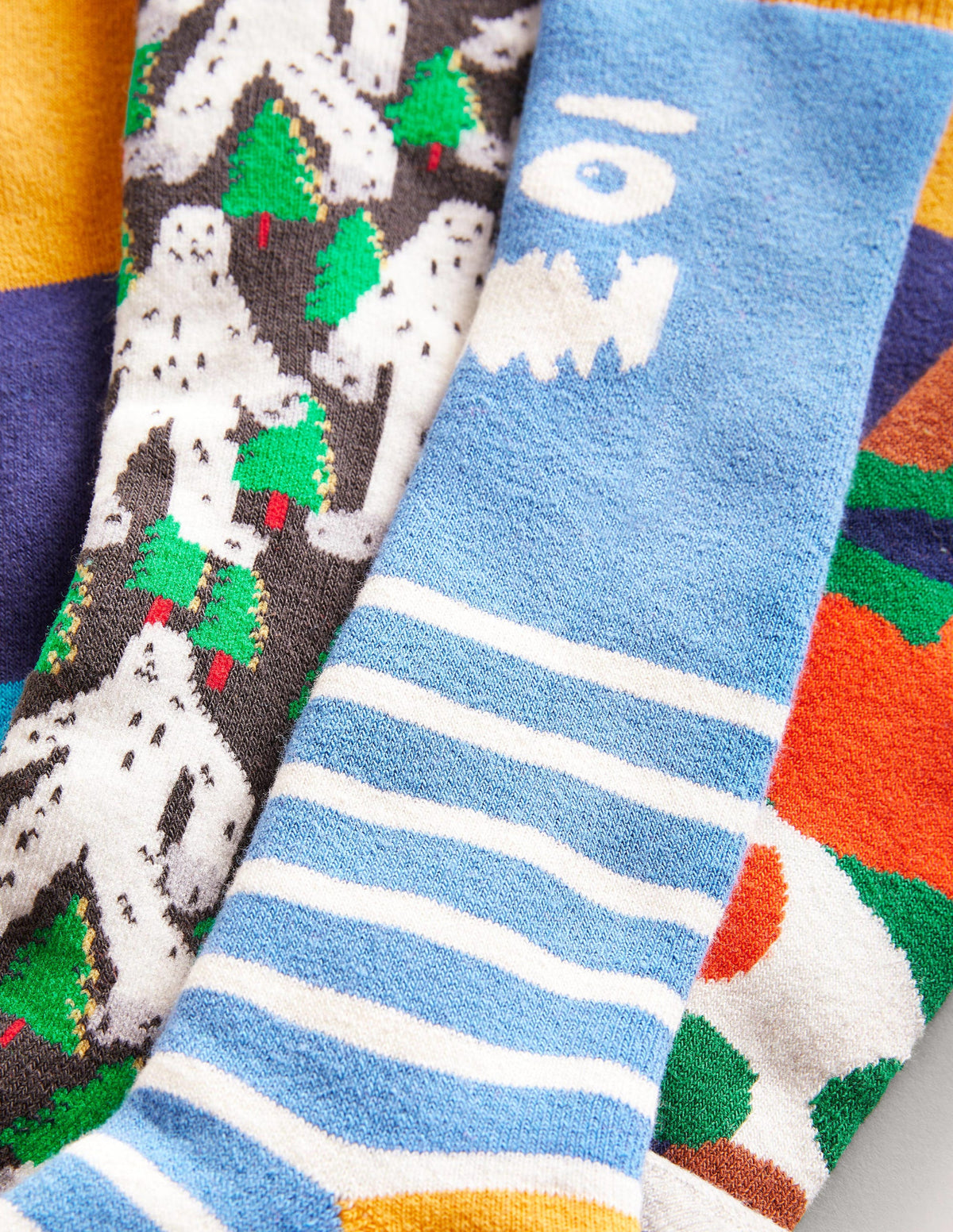 Ski Socks 5 Pack-Winter Multi - Image 3