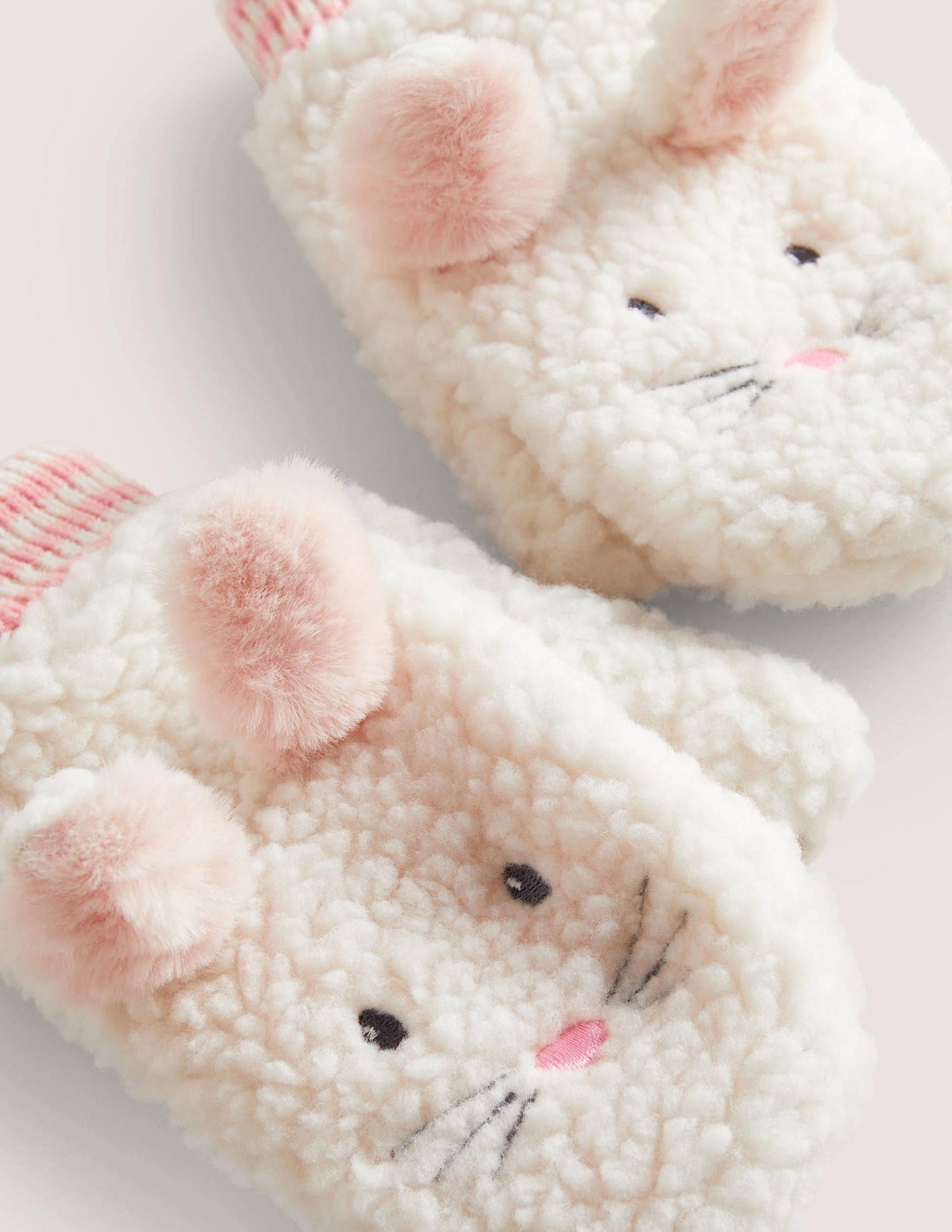 Novelty Mittens-Ivory Bunny-2