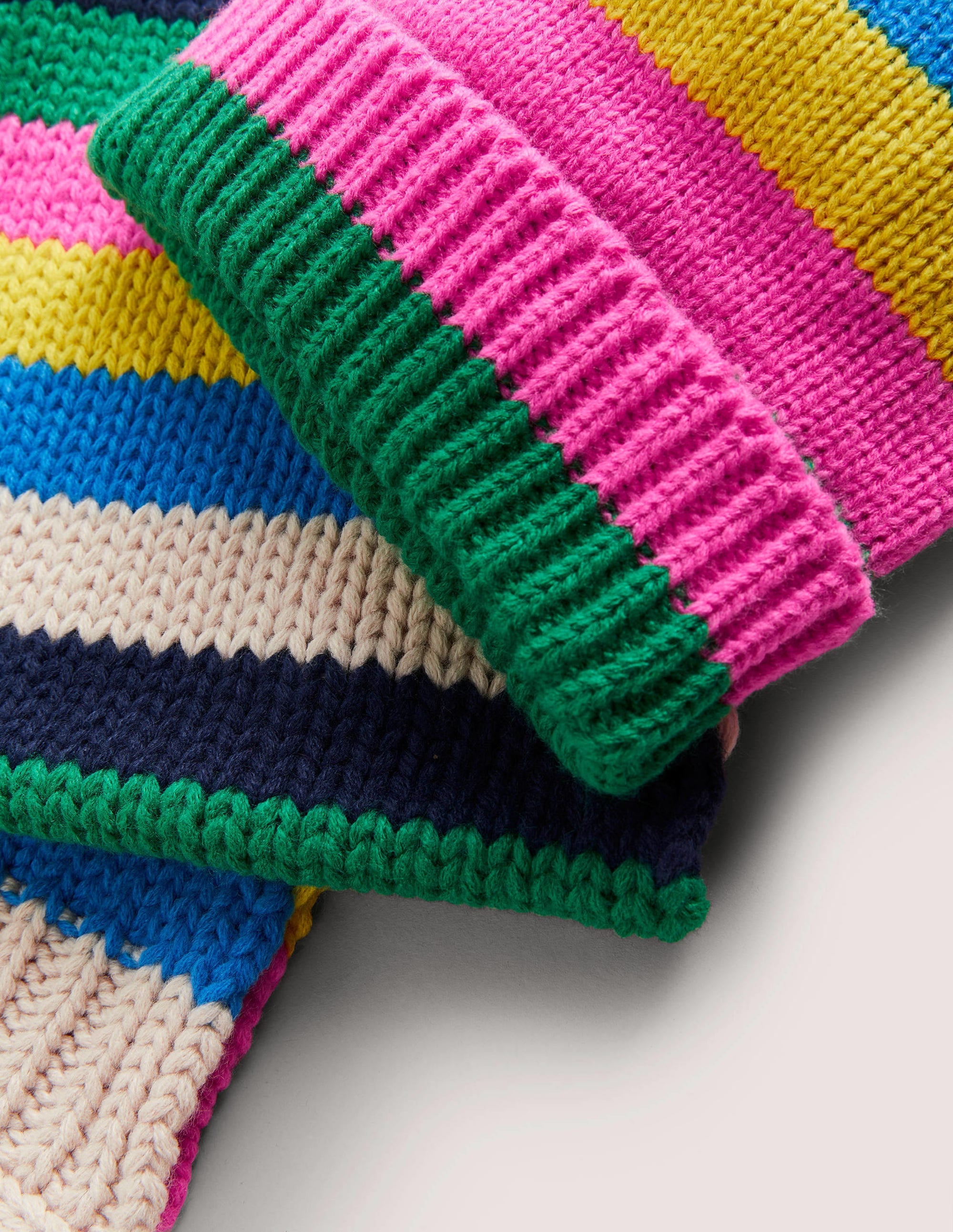 Knitted Set 3 Piece-Rainbow Stripe - Image 2