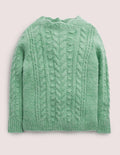Pointelle Cable Sweater-Csarite