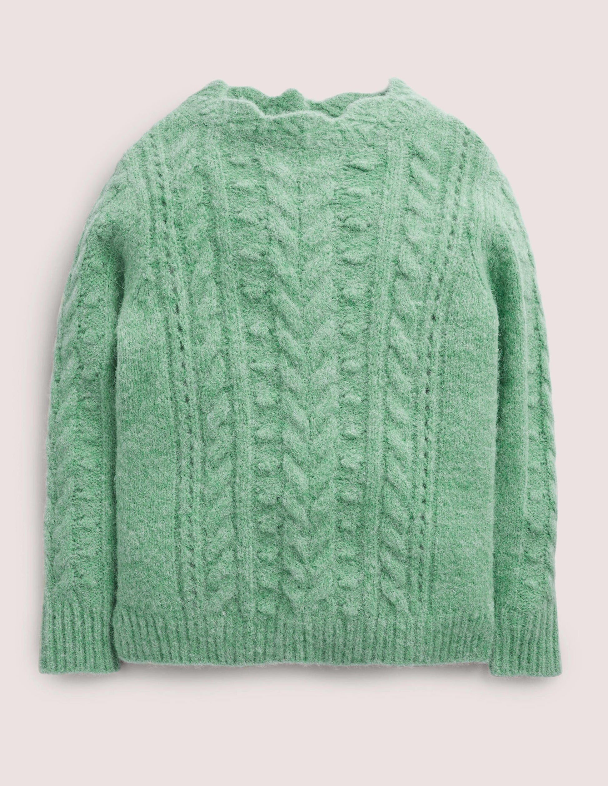 Pointelle Cable Sweater-Csarite-1