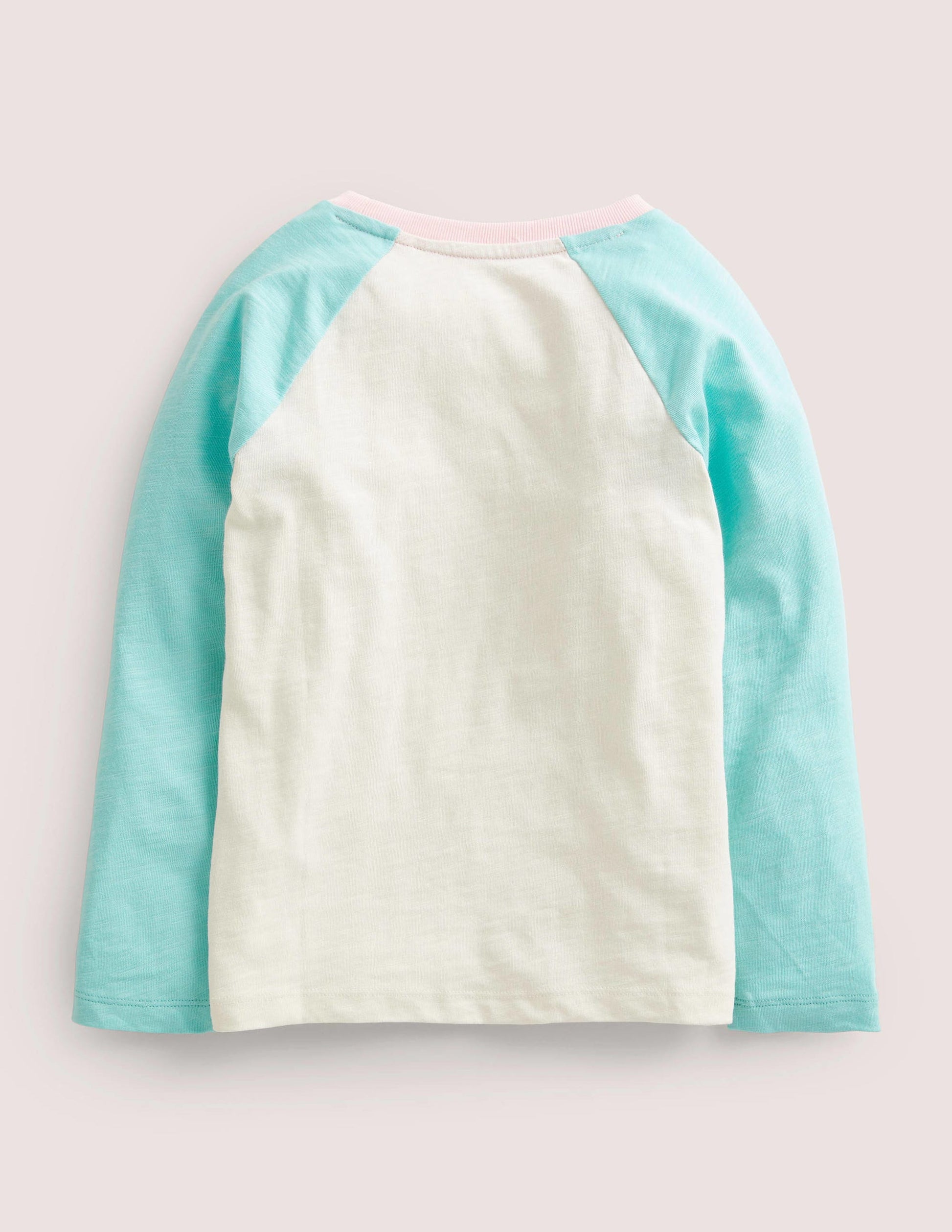 Slub Raglan T-shirt-Ivory/Gold Confetti Star-2