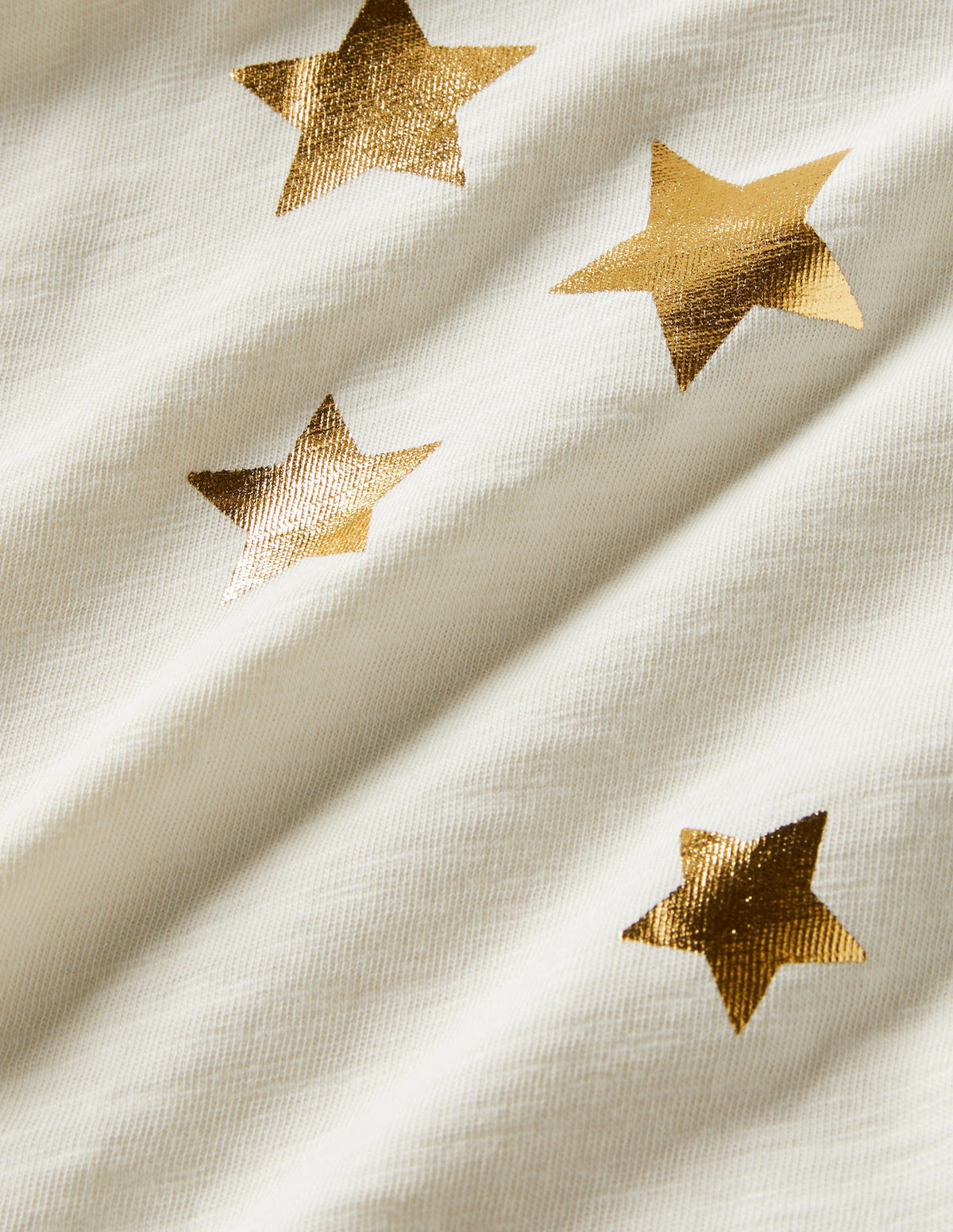 Slub Raglan T-shirt-Ivory/Gold Confetti Star-3