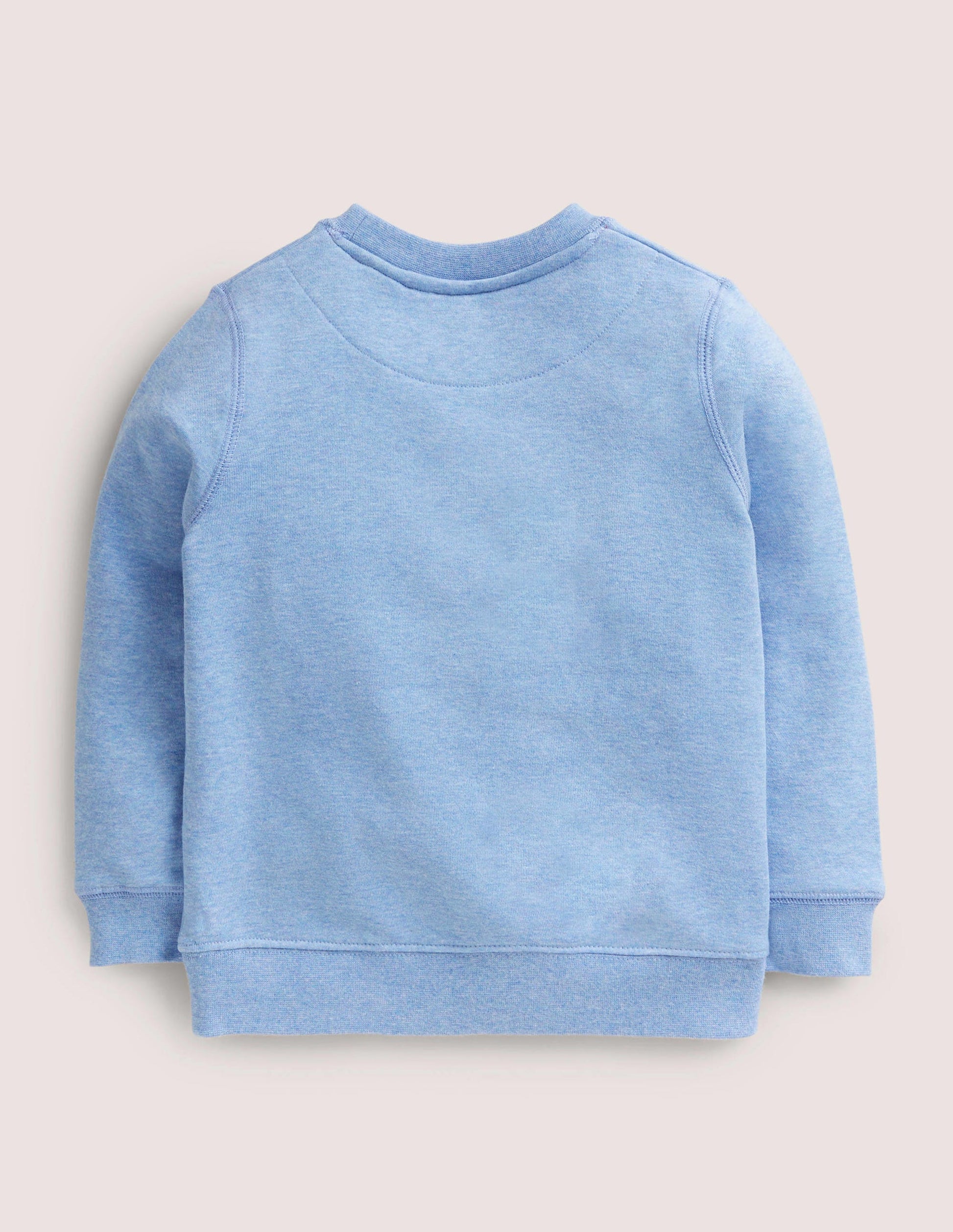 Cosy Appliqué Sweatshirt-Riviera Blue Woodland Animals-2