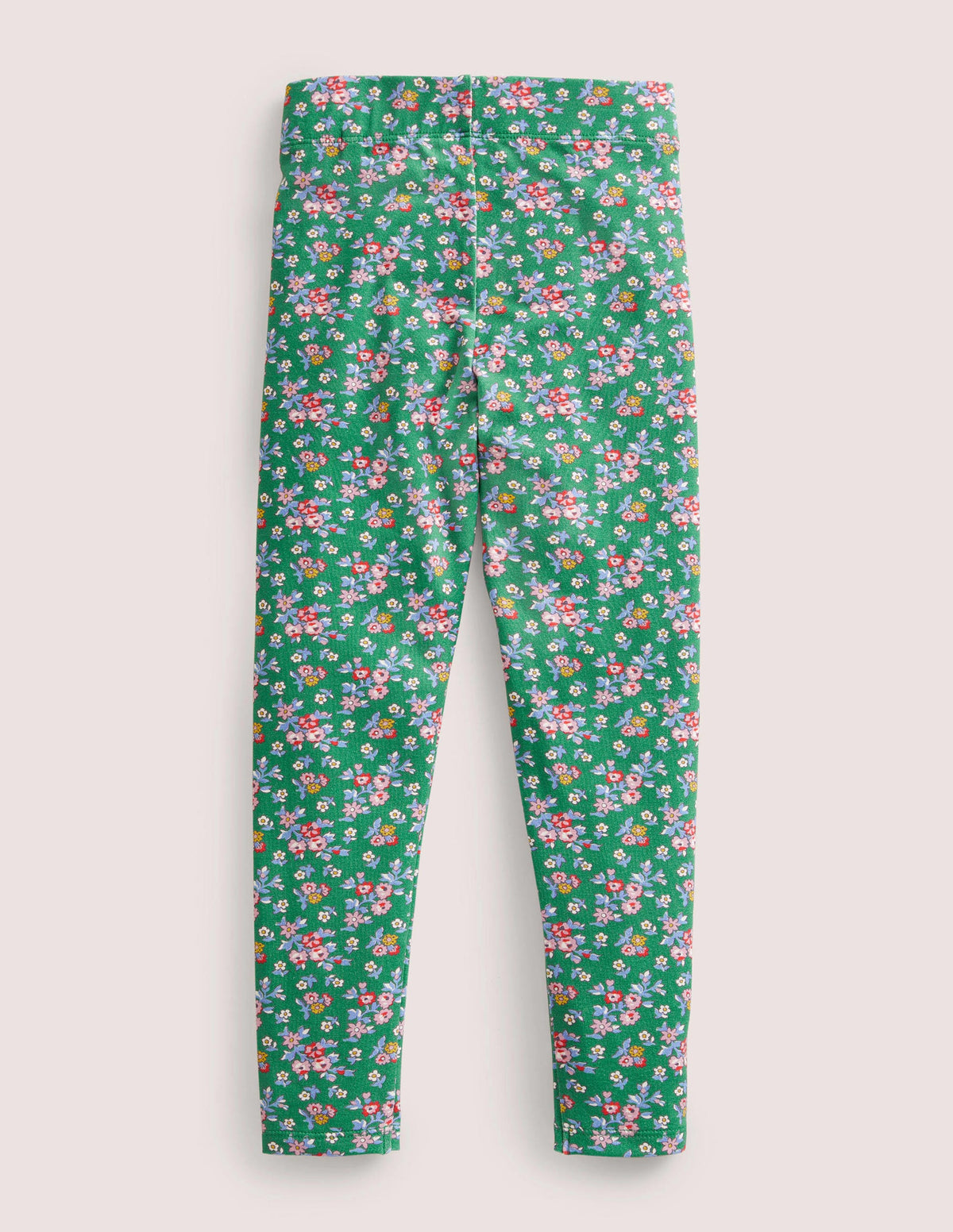 Fun Appliqué Leggings-Shady Glade Green Robins - Image 2