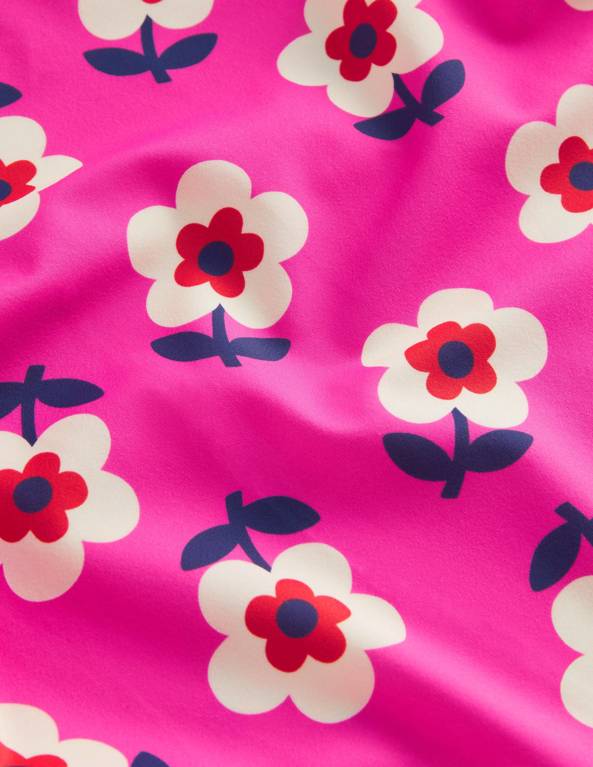 Patterned Rash Guard-Tickled Pink Daisy - Image 3