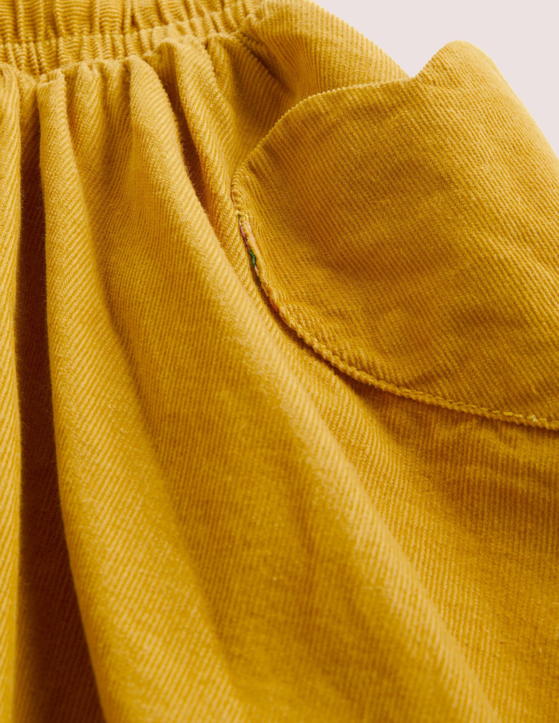 Woven Twirly Skirt-Honeycomb Yellow-3