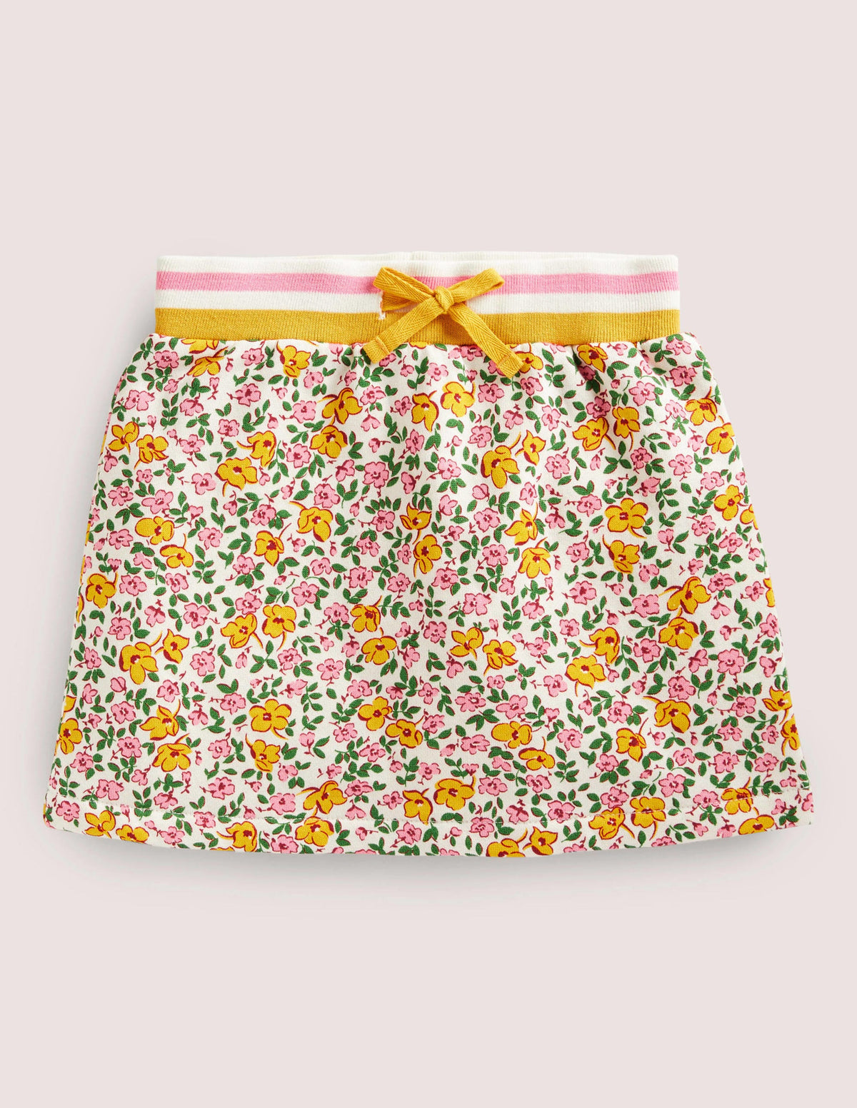 Printed Sweatshirt Skirt-Multi Meadow Floral - Image 1